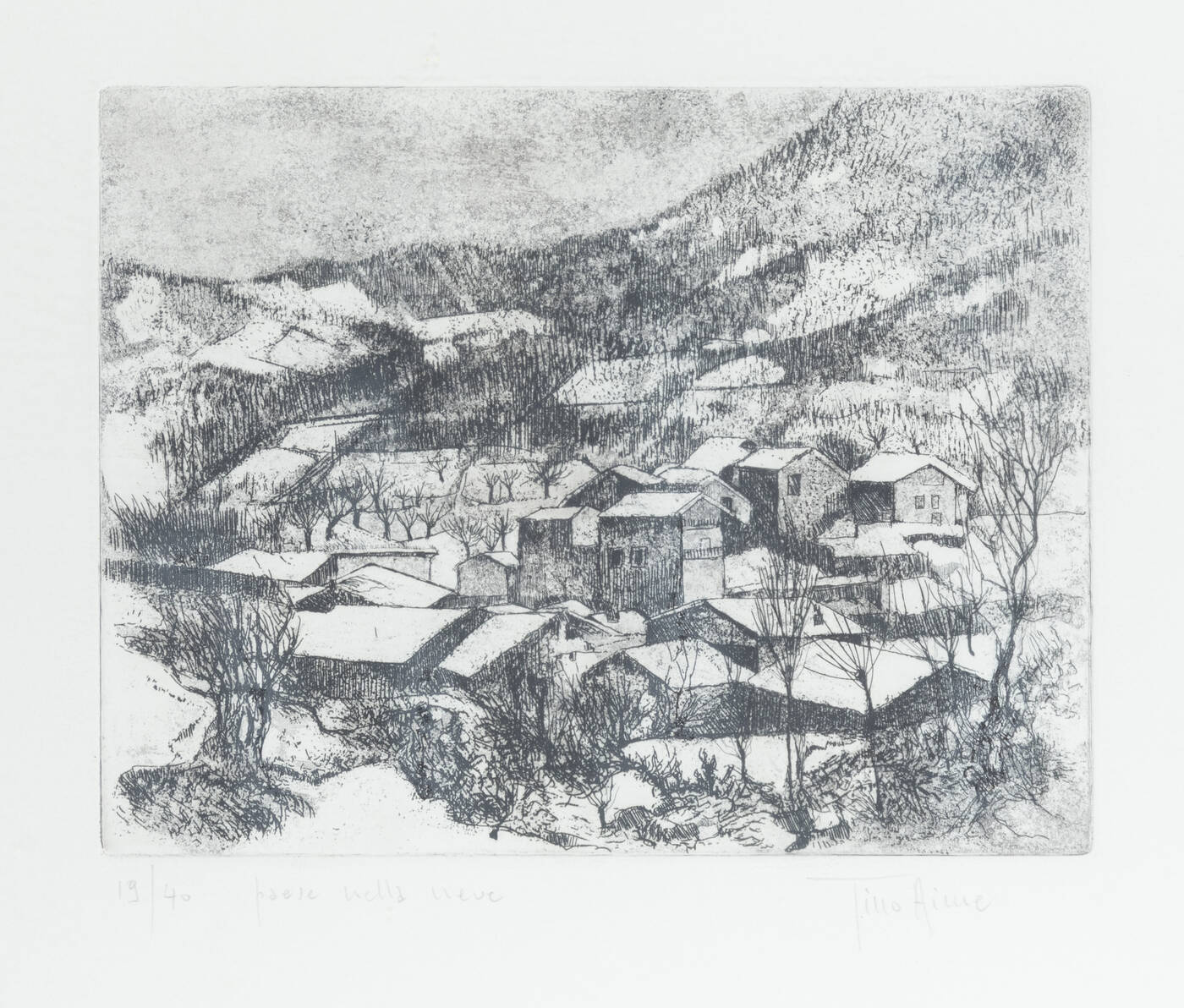 TINO AIME - 'Paese nella neve'