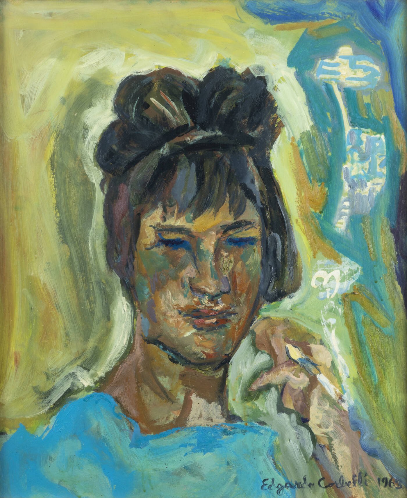 EDGARDO CORBELLI - 'Ritratto femminile' 1963