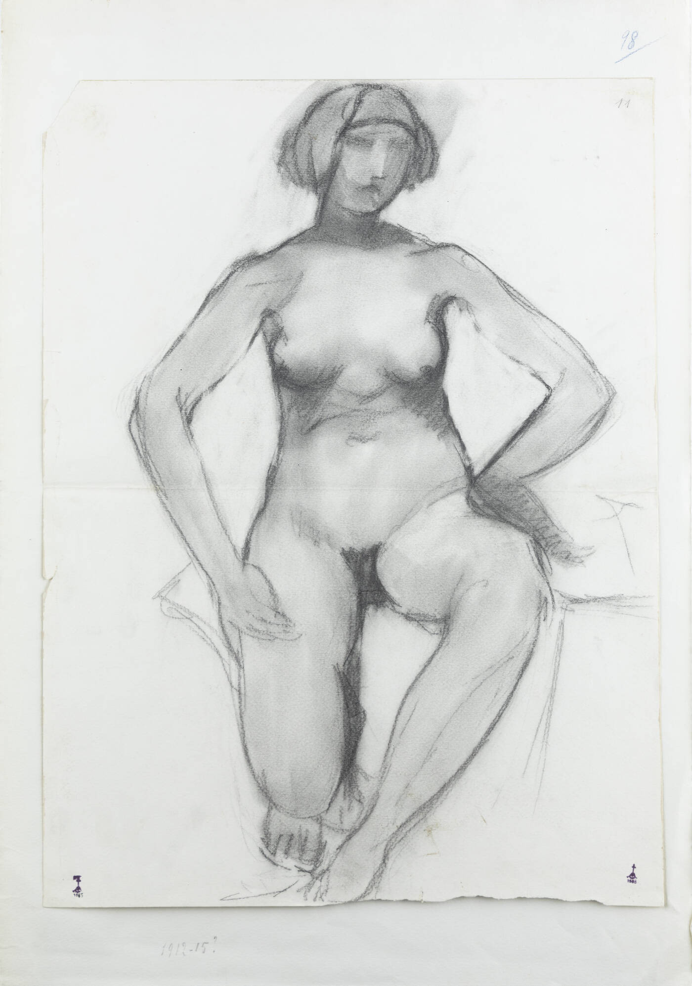 LIBERO ANDREOTTI - 'Figura femminile (studio per scultura)' 1912-15?