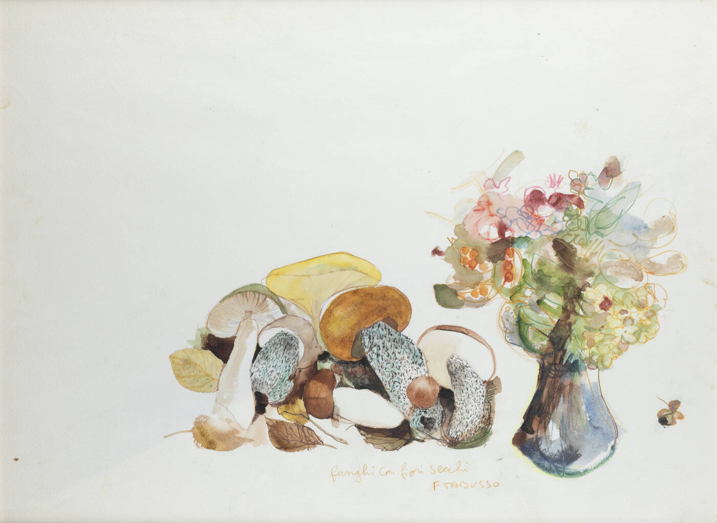 FRANCESCO TABUSSO - 'Funghi con fiori secchi'