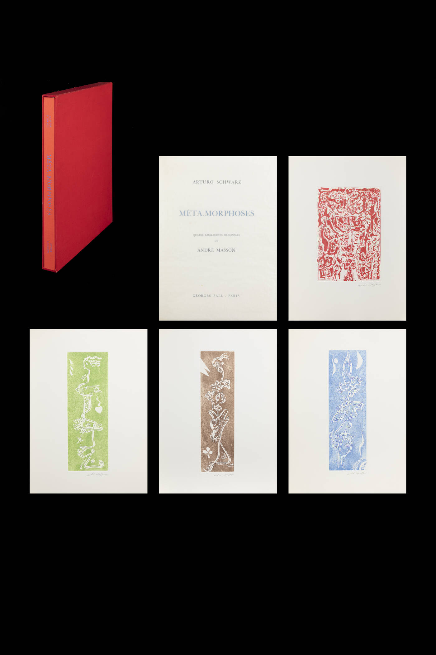 ANDRE' MASSON - 'Méta.Morphoses. Quatre eaux-fortes originales de André Masson' 
