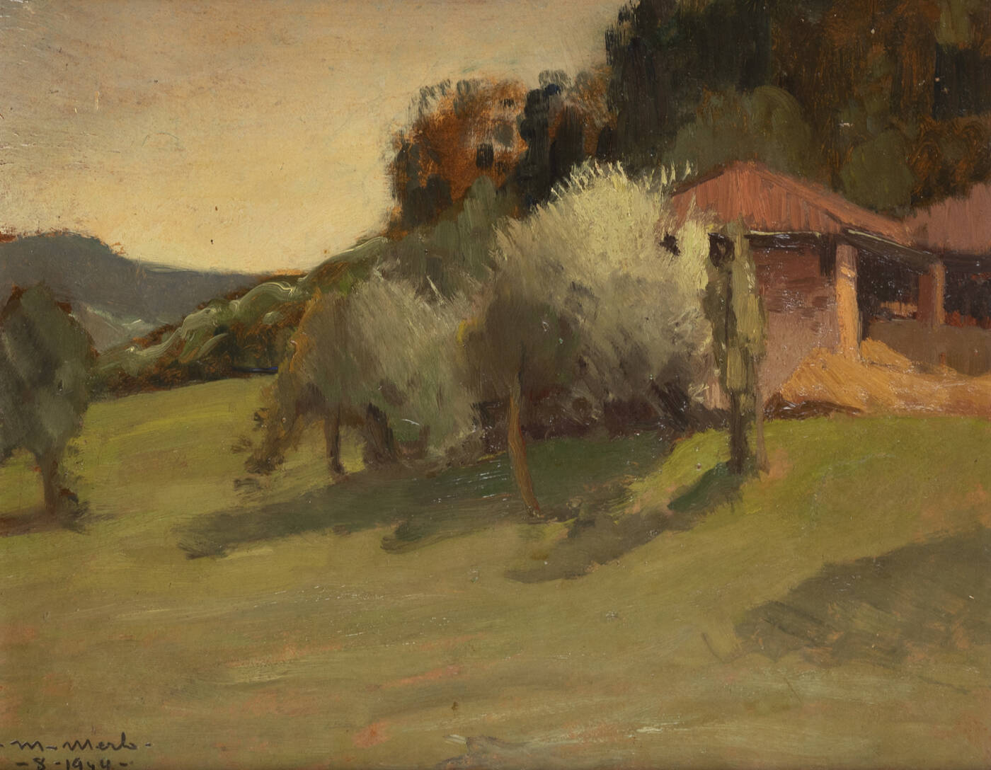 METELLO MERLO - 'Campagna in agosto' 1944