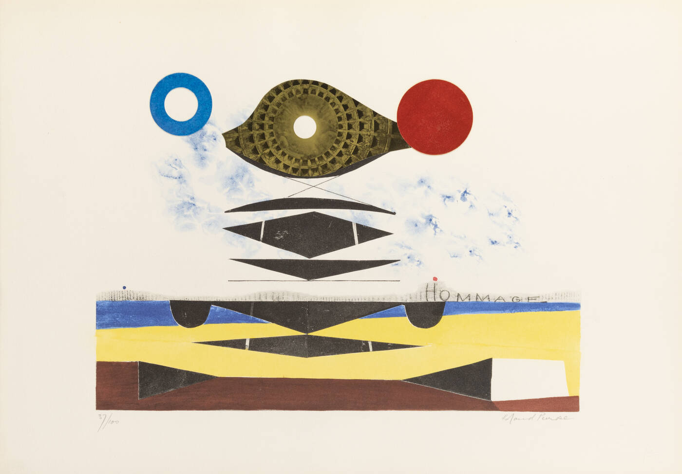 ROLAND PENROSE - 'Senza titolo (Hommage)' (1975)