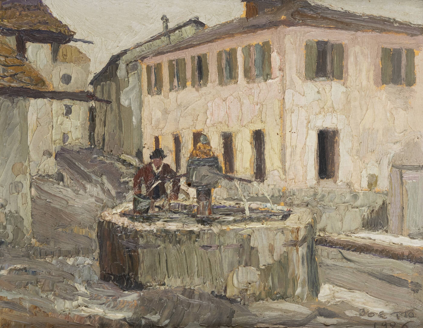 GIULIO BOETTO - 'Alla fonte' 1926