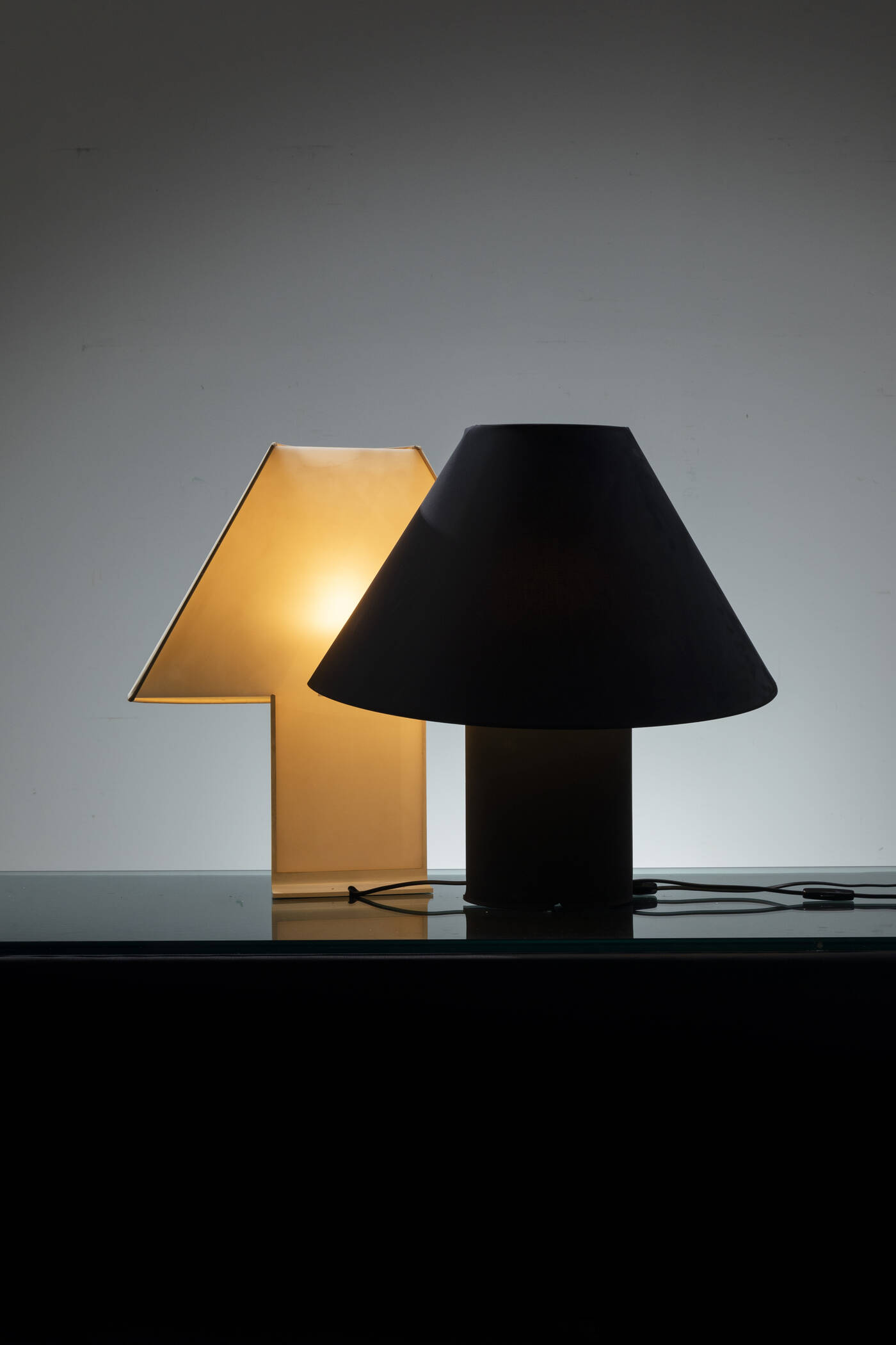 COLOMBO BARBAGLIA - Coppia di lampade da tavolo mod. Edipo