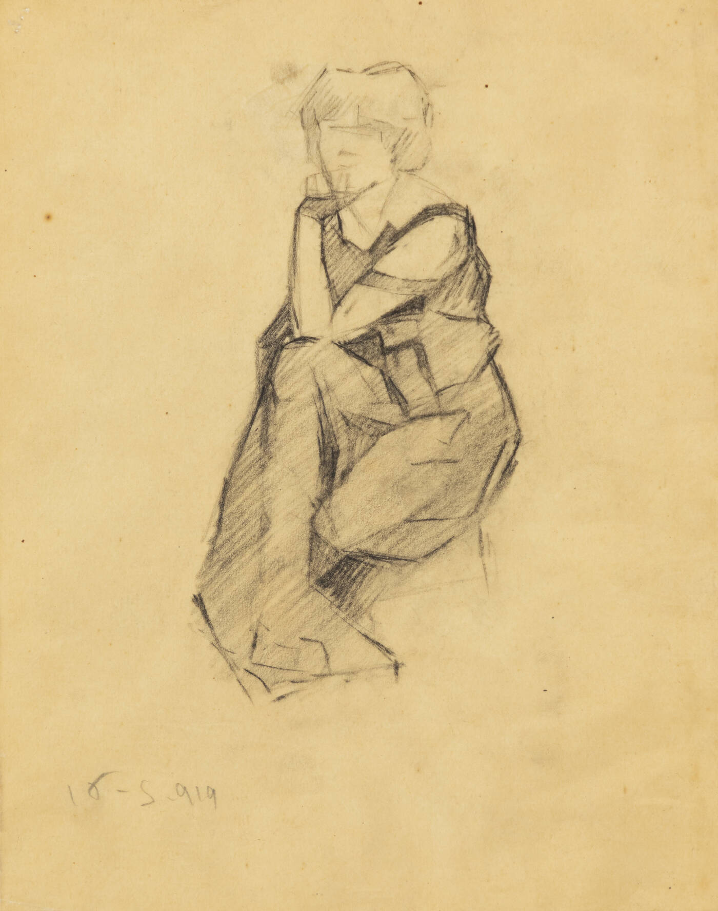 FELICE VELLAN - 'Donna che pensa' 16-5-1919