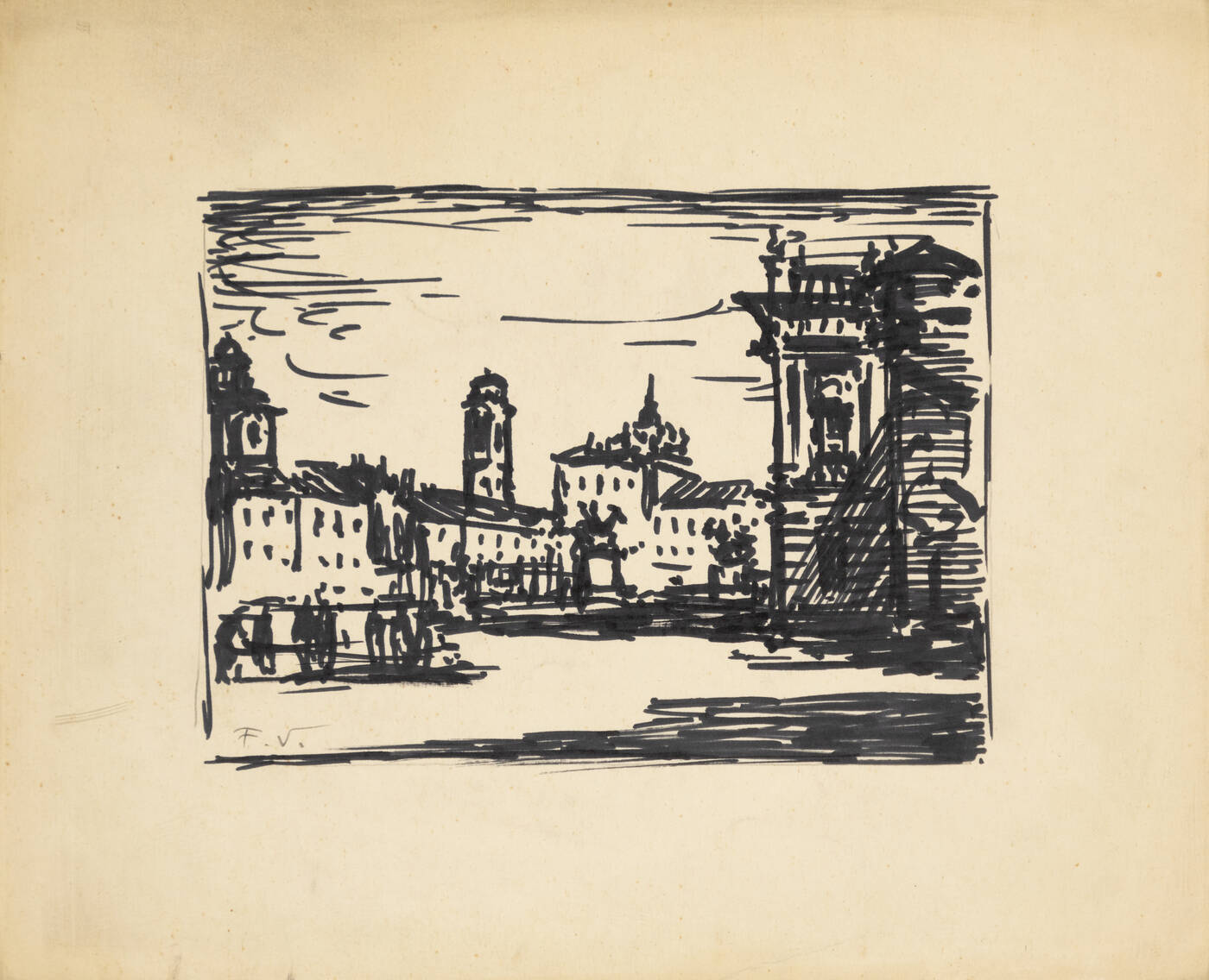 FELICE VELLAN - 'Piazza Castello-Torino'