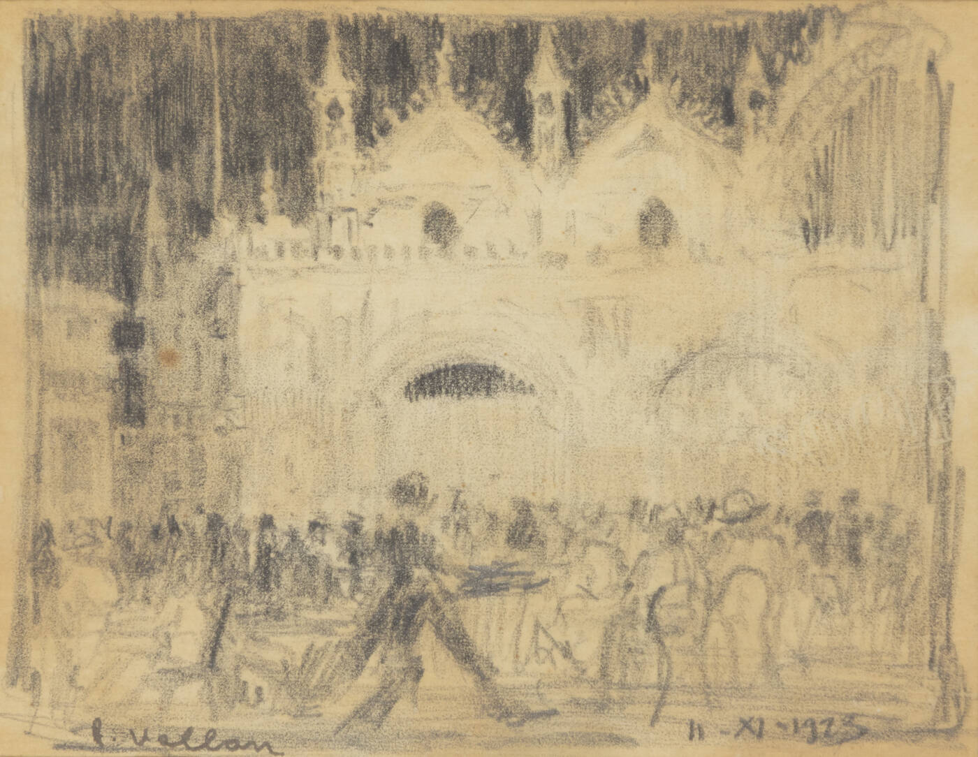 FELICE VELLAN - 'Basilica di San Marco-Venezia' 11-XI-1923