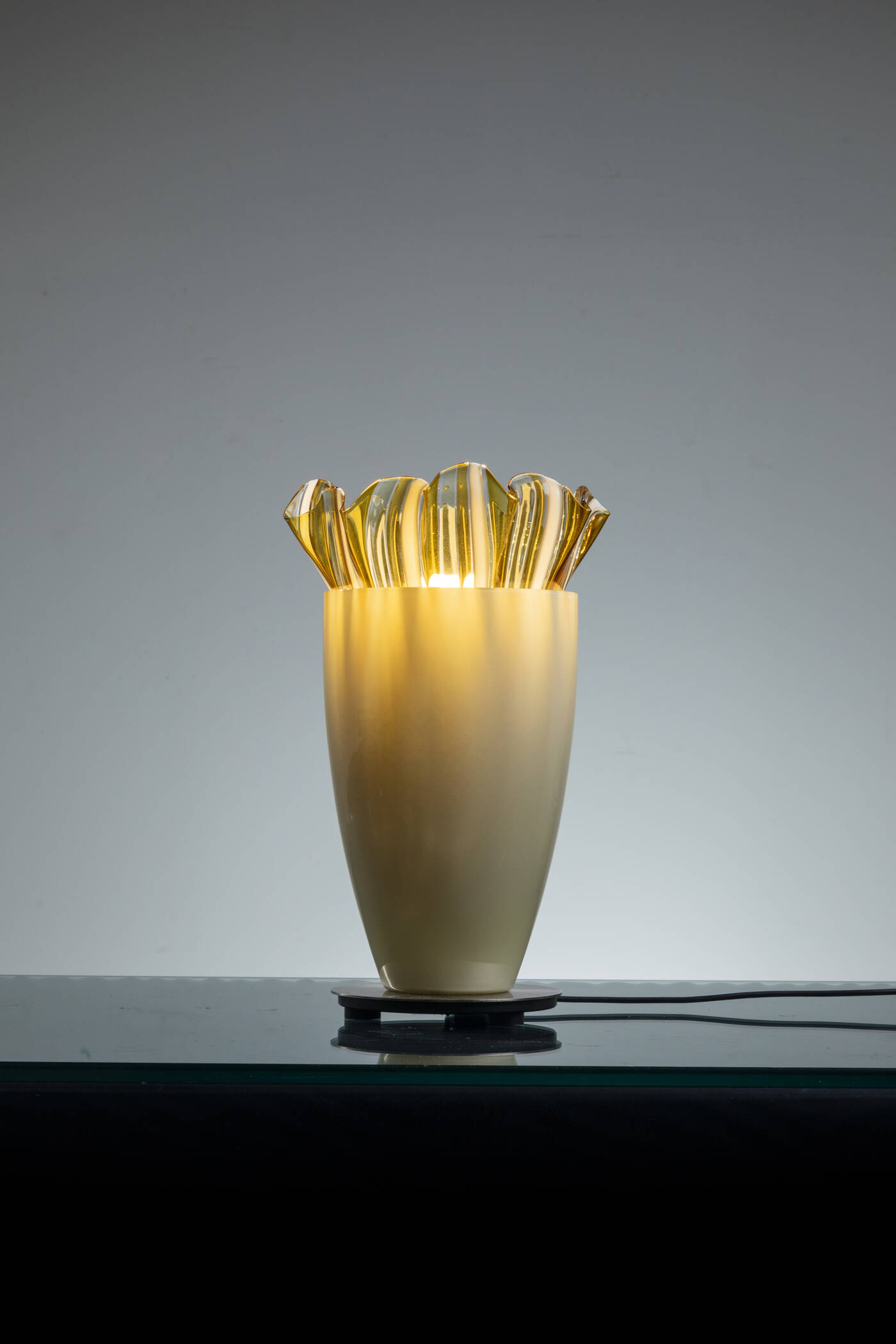 VENINI - Lampada da tavolo mod. Plissé