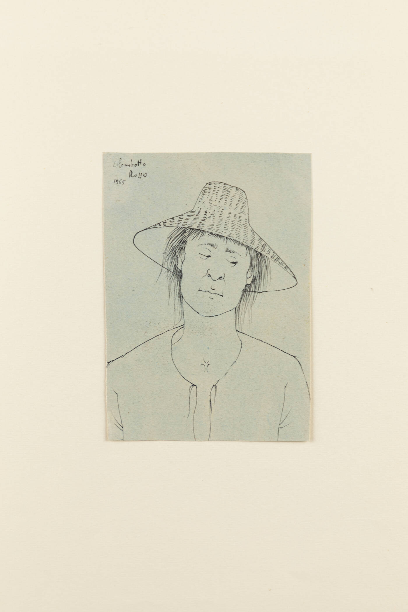 ENRICO COLOMBOTTO ROSSO - 'Ritratto maschile' 1955