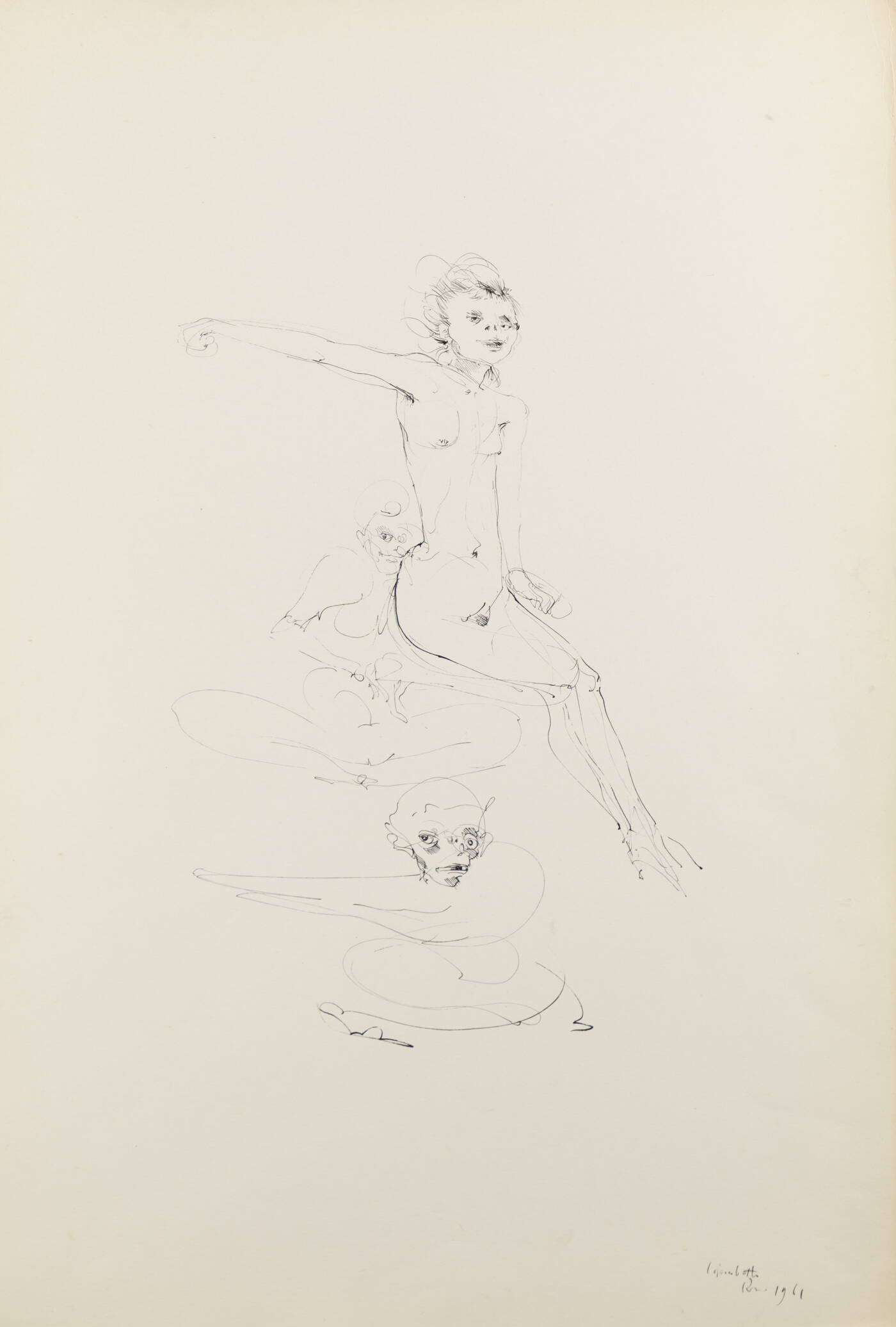 ENRICO COLOMBOTTO ROSSO - 'Figure' 1961