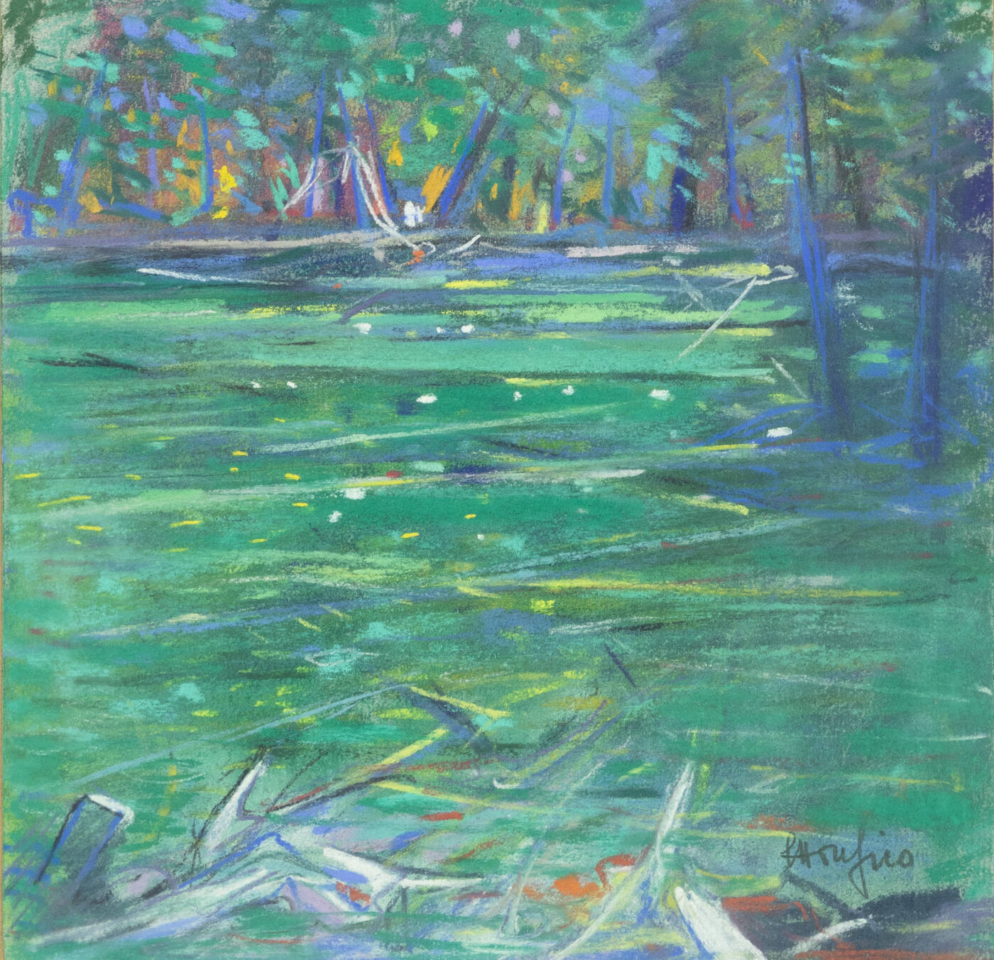 ETTORE FICO - 'Il lago verde' 1988