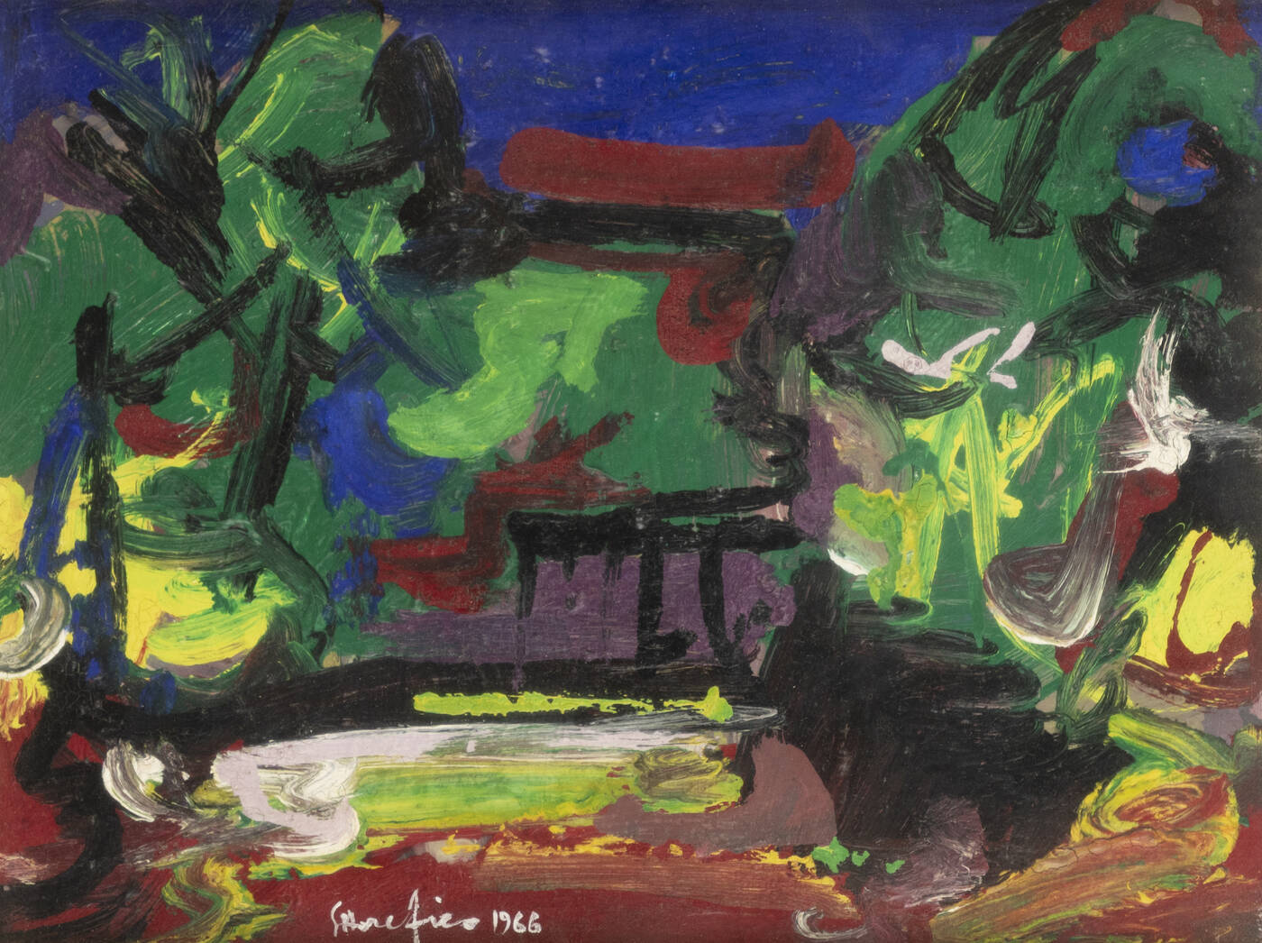 ETTORE FICO - 'Paesaggio' 1966