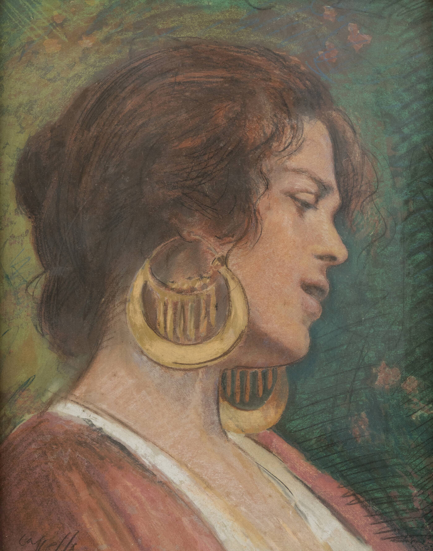 BASILIO CASCELLA - 'Ritratto femminile abruzzese'