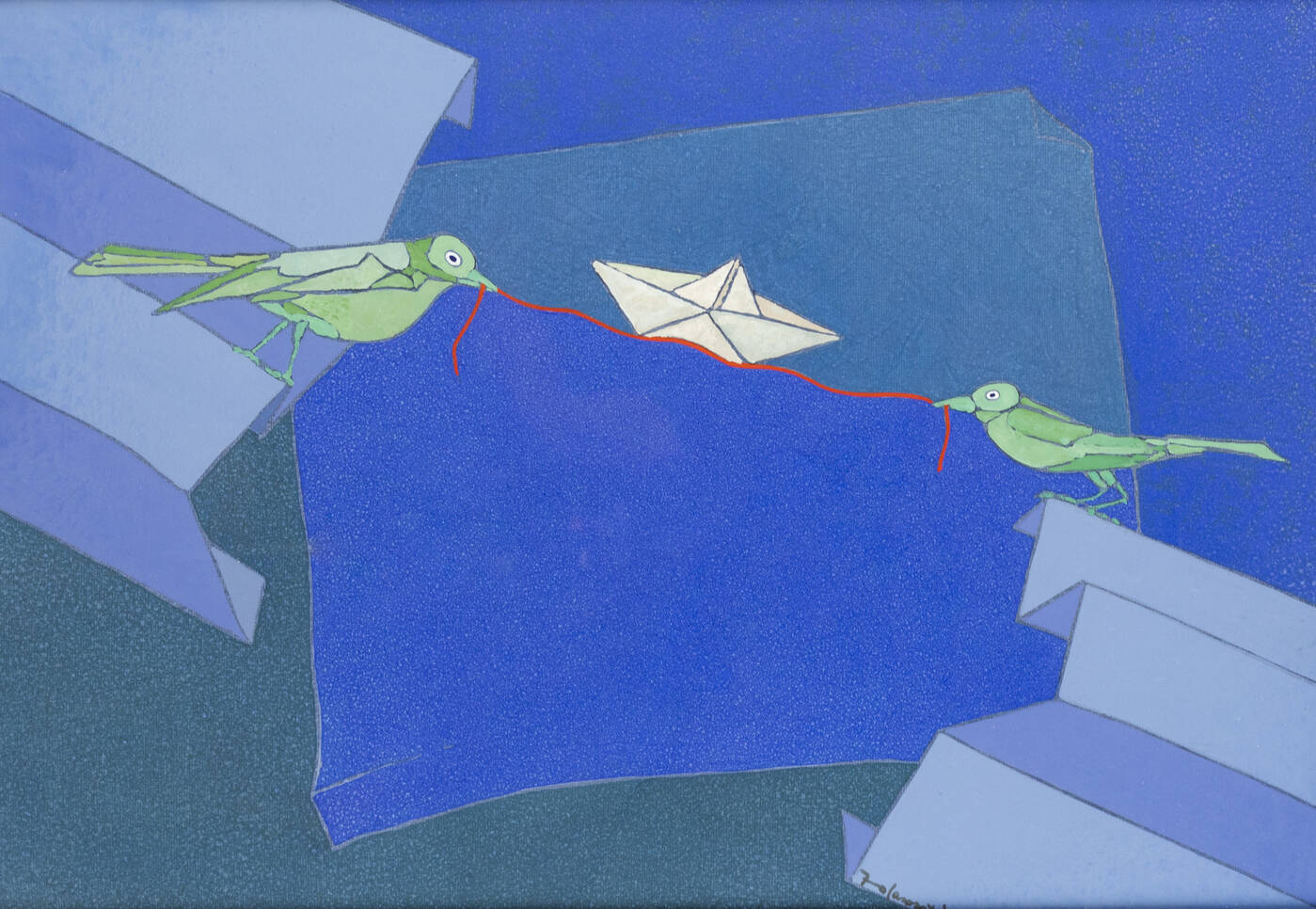 FRANCESCO CASORATI - 'La barca di carta'