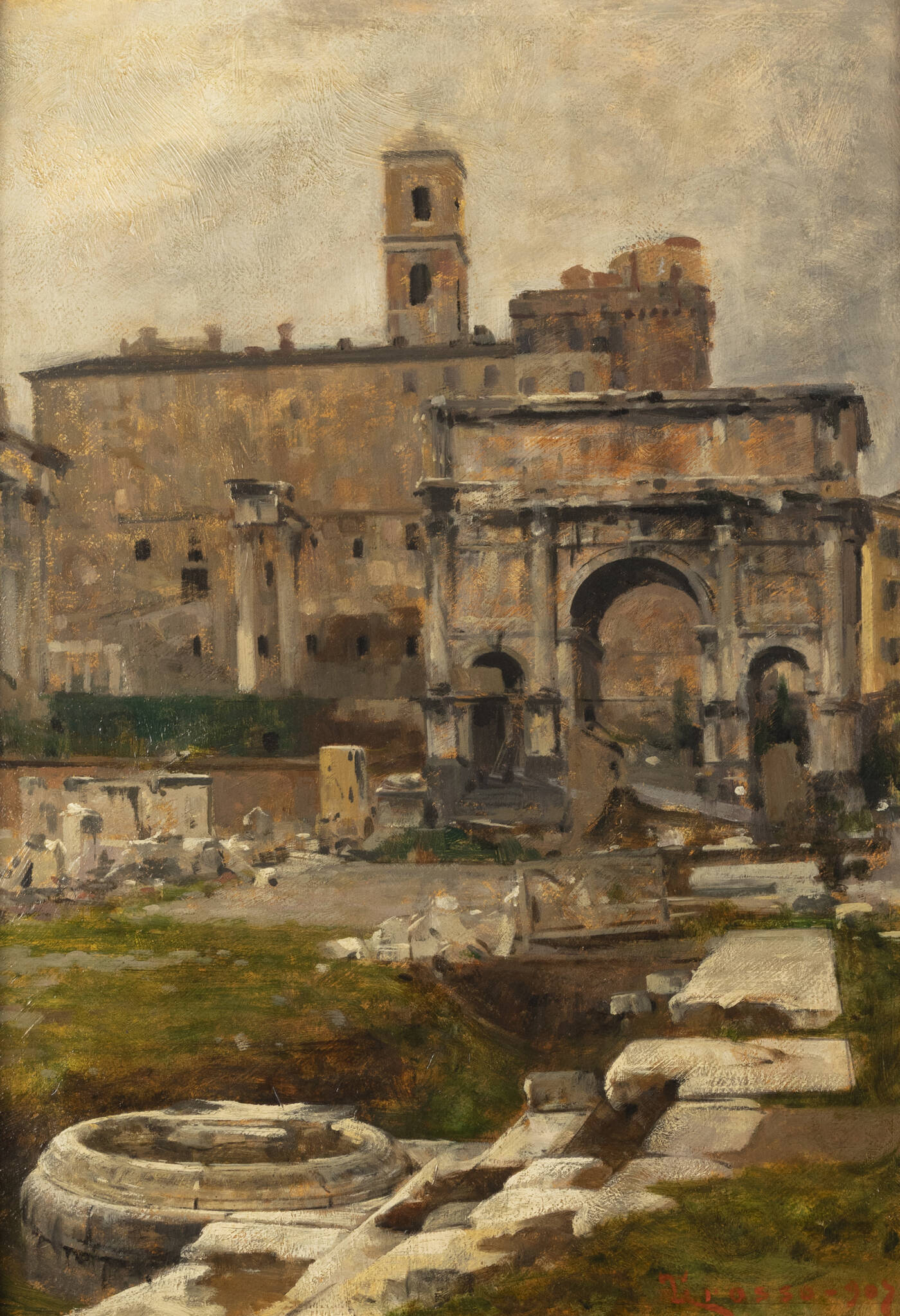 GIACOMO GROSSO - 'Fori romani' 1907