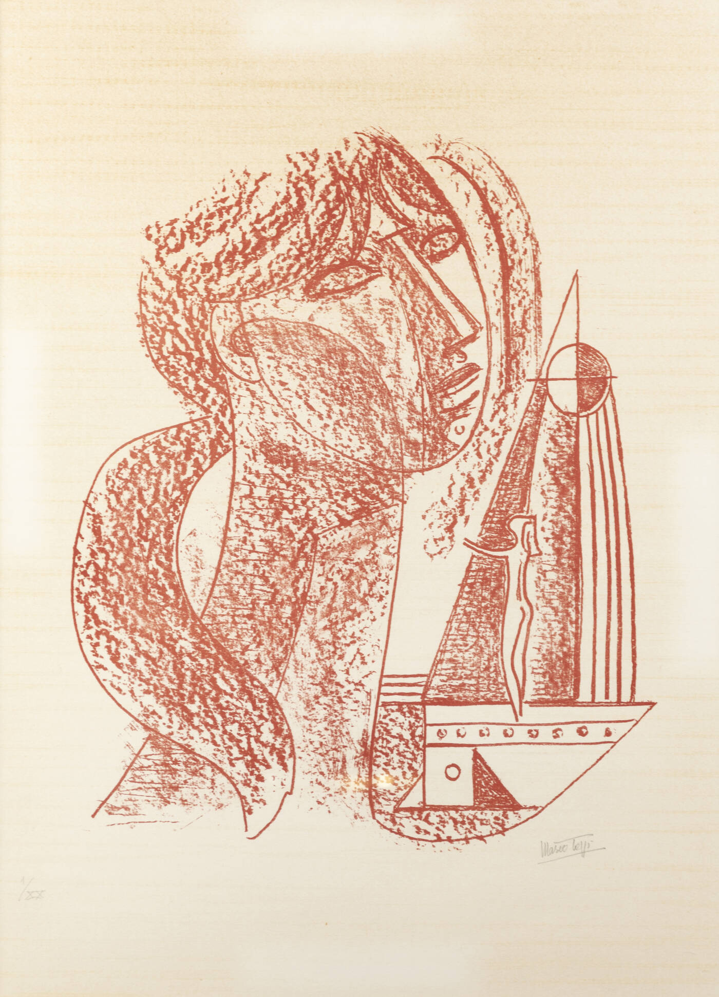 MARIO TOZZI - 'Volto femminile'