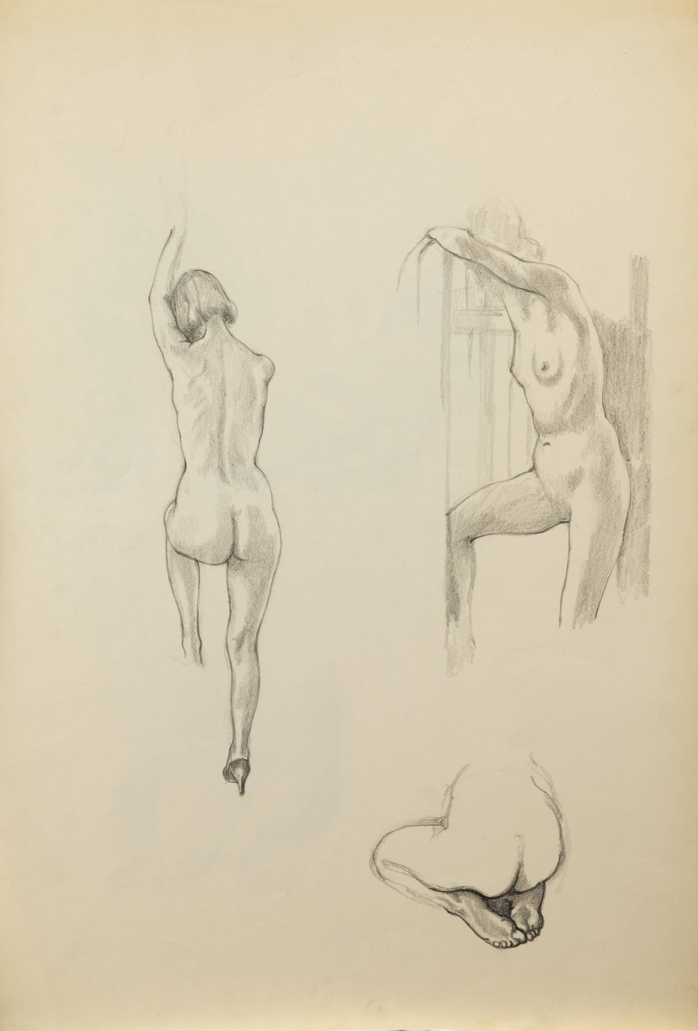 ITALO CREMONA - 'Modella su scala', 1970