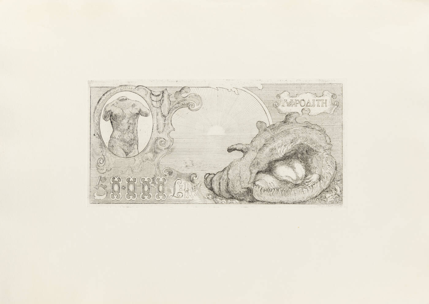 ITALO CREMONA - 'Biglietto da 50000', 1969