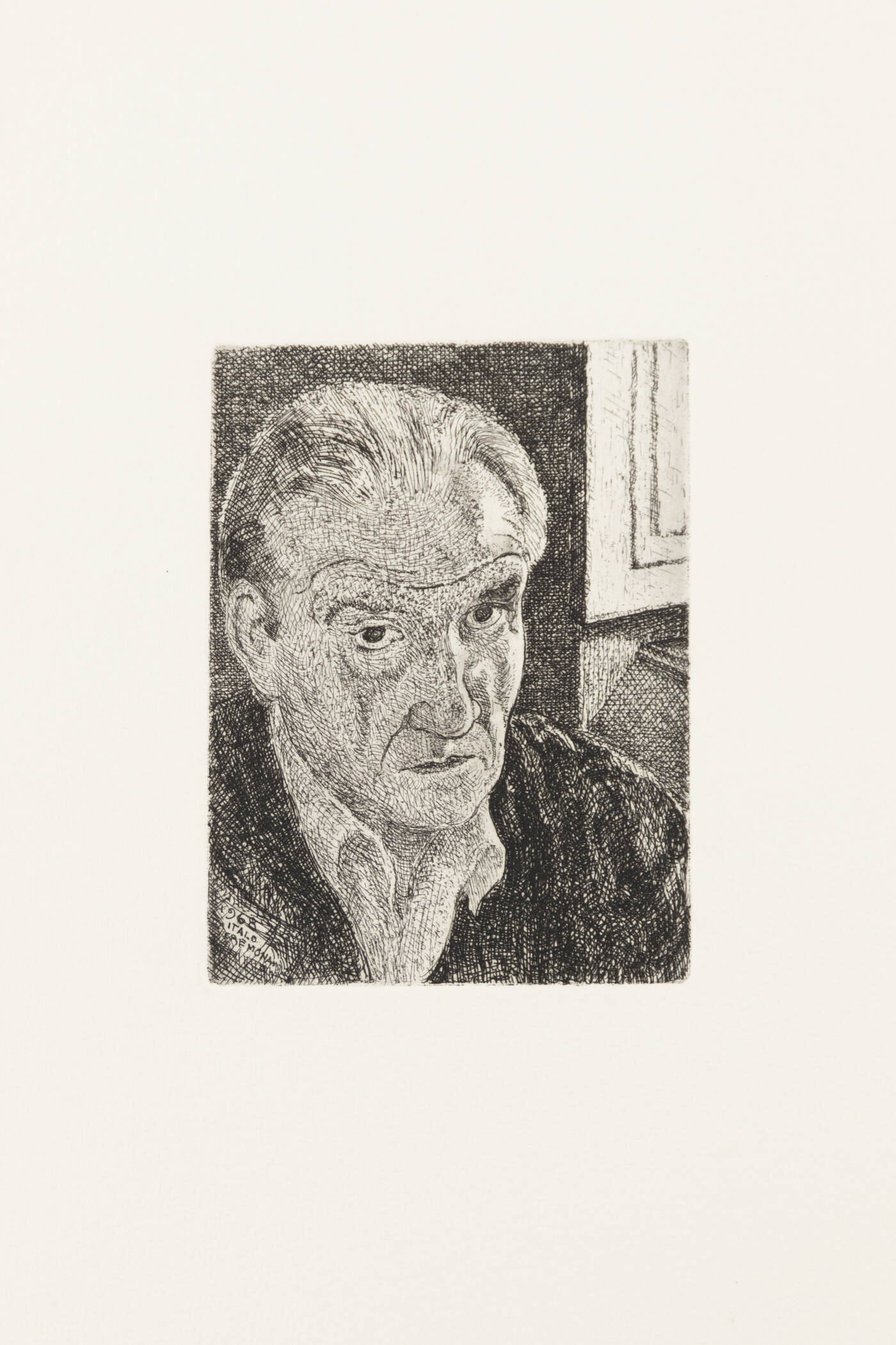 ITALO CREMONA - 'Autoritratto alla finestra'