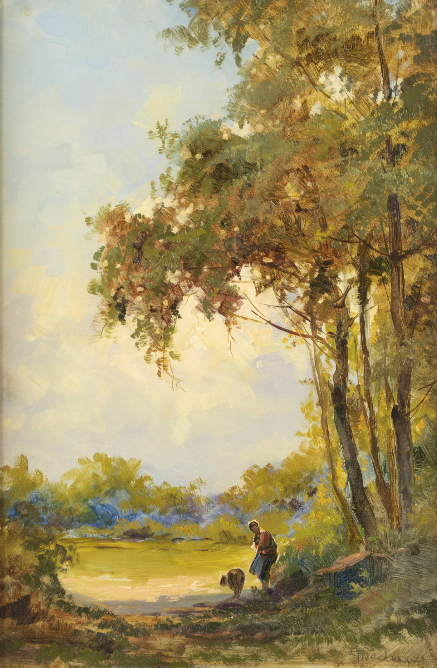 UGO GHEDUZZI - 'Figura nel bosco'