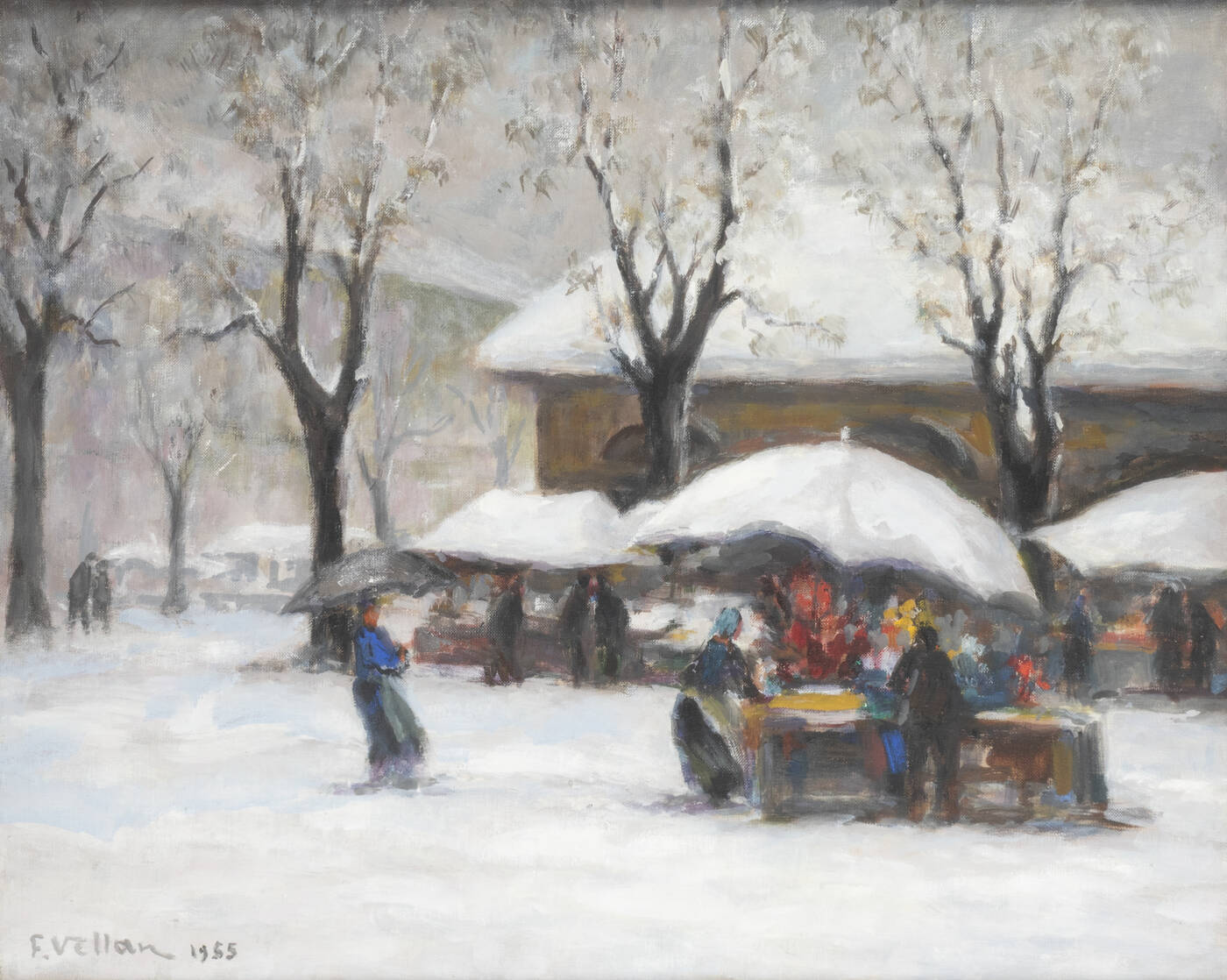 FELICE VELLAN - 'Inverno. Corso Valdocco', 1955