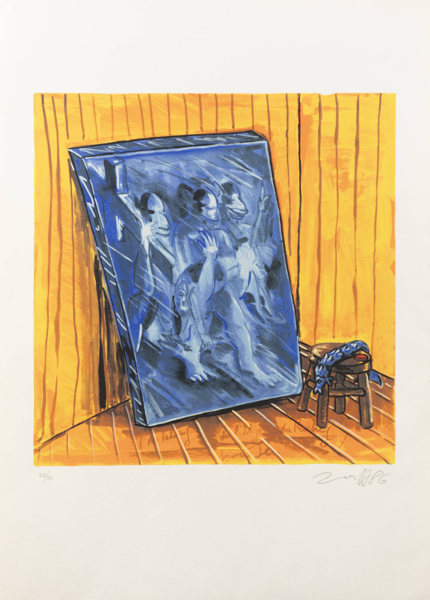 JÖRG IMMENDORFF - 'Senza titolo', 1986