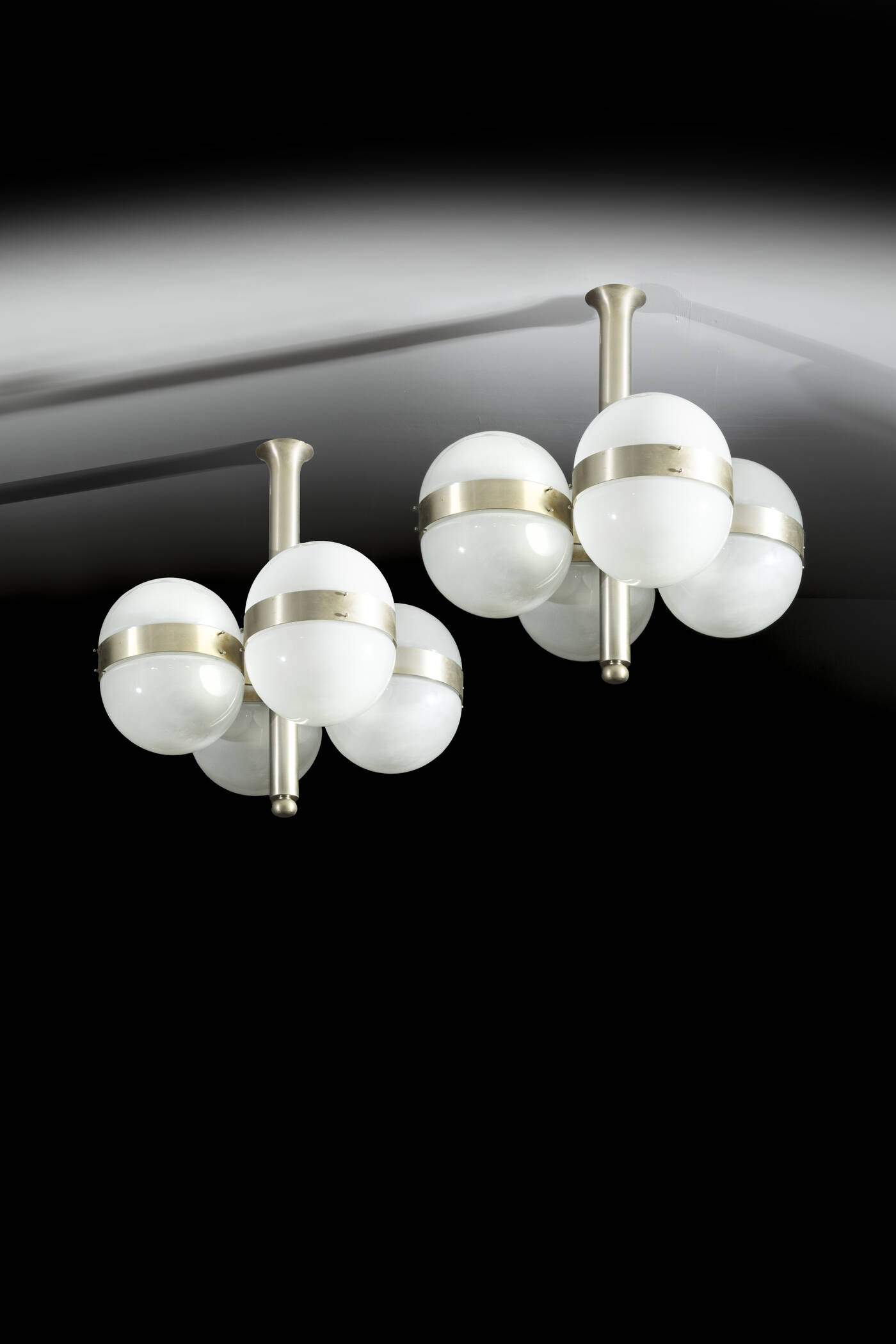 SERGIO MAZZA - Coppia di lampade da sospensione mod.Tetraclio