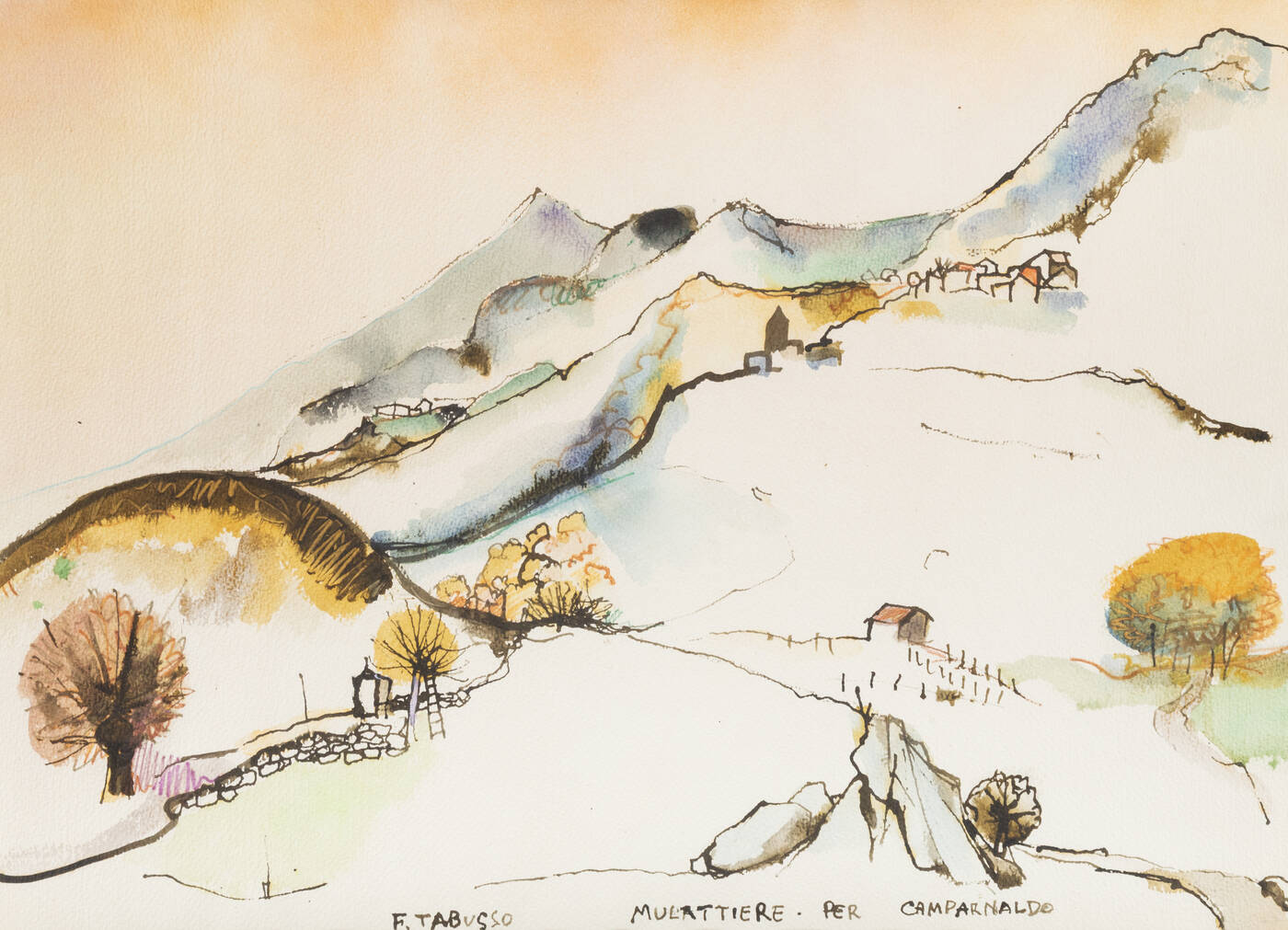 FRANCESCO TABUSSO - 'Mulattiere per Camparnaldo'