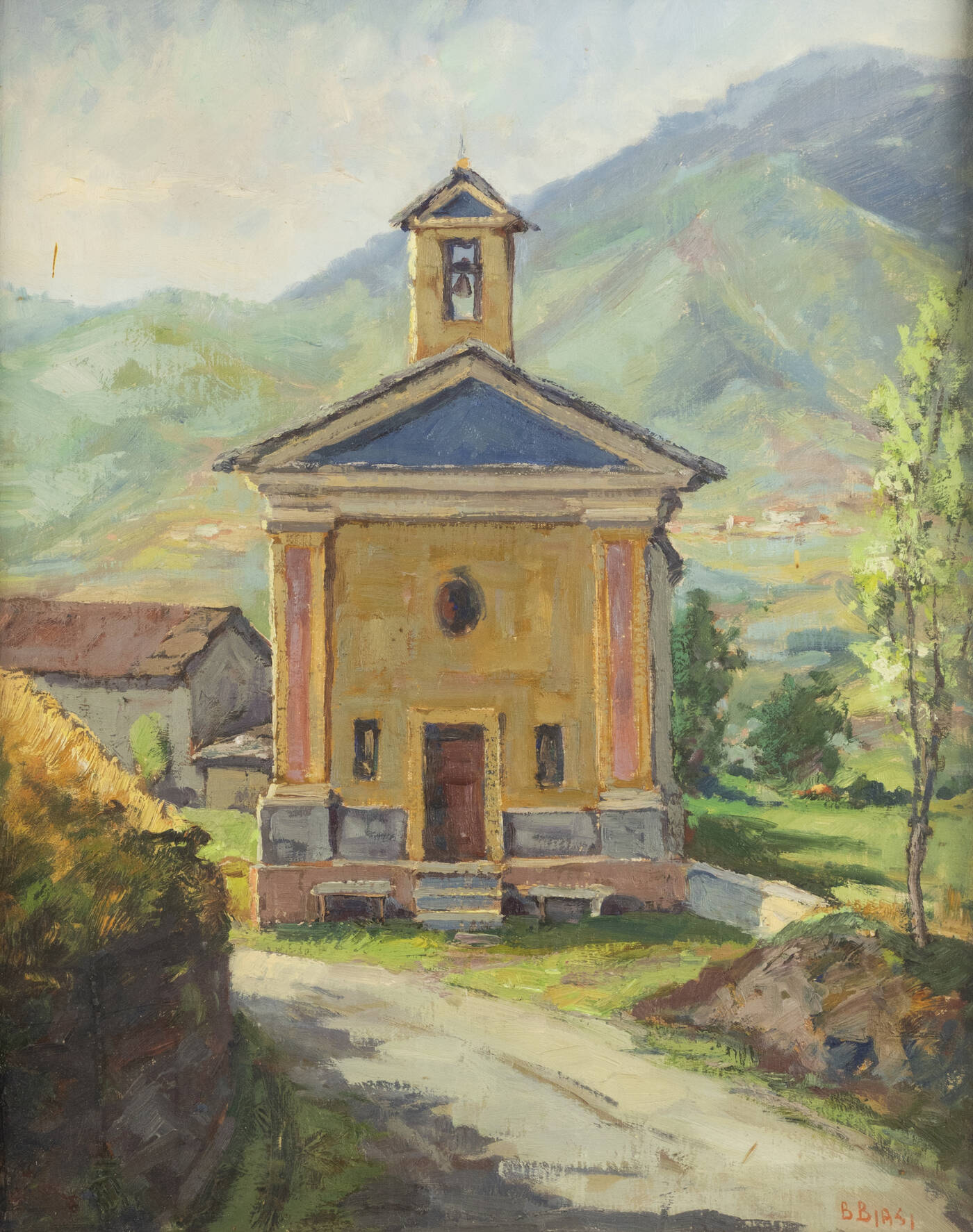 BIASI BIAGIO (Blasius) - 'La chiesetta nei paesi di Giovessa'