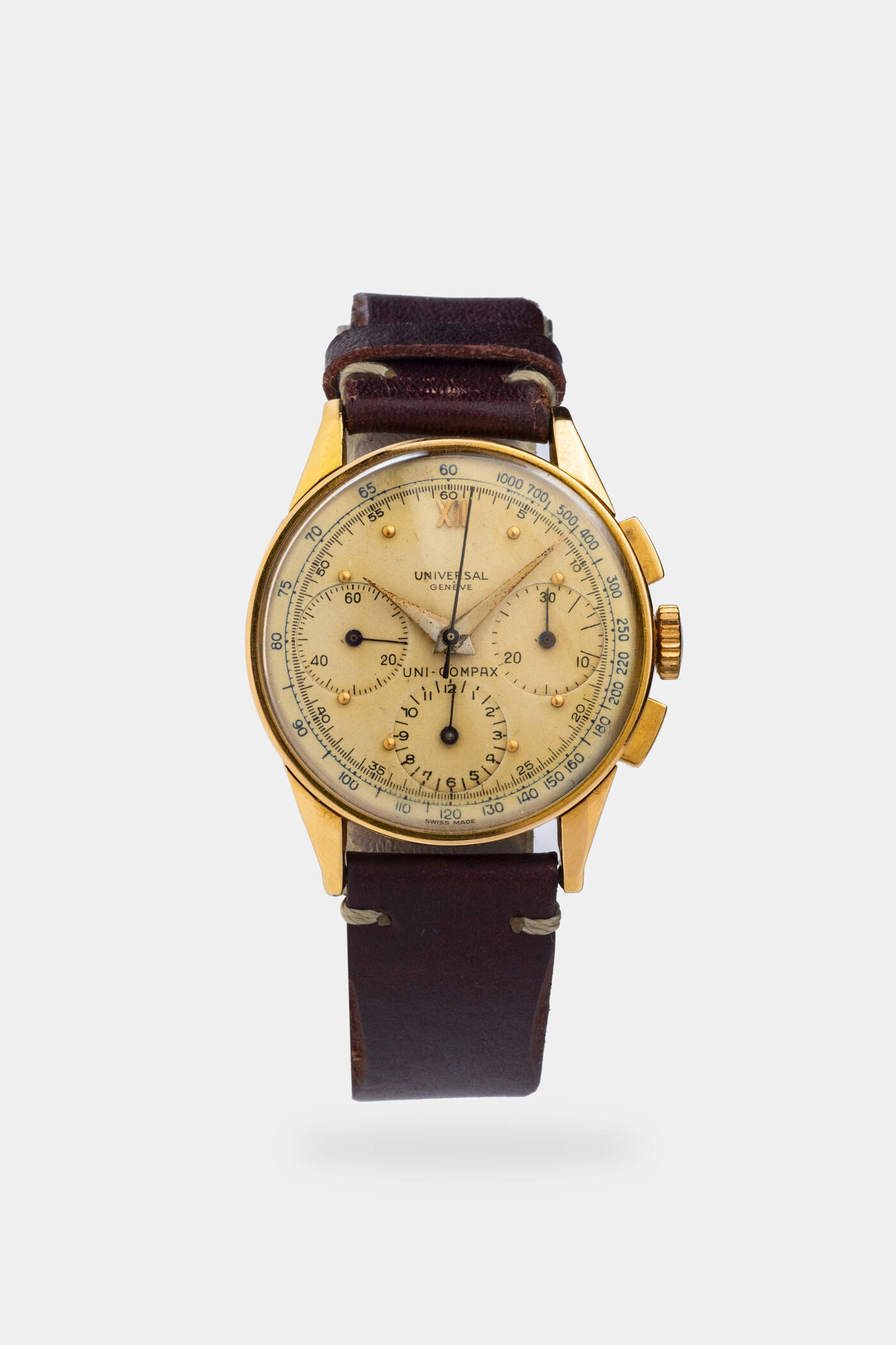 UNIVERSAL GENEVE - Mod. “Chronograph Uni-Compax”, anni '50