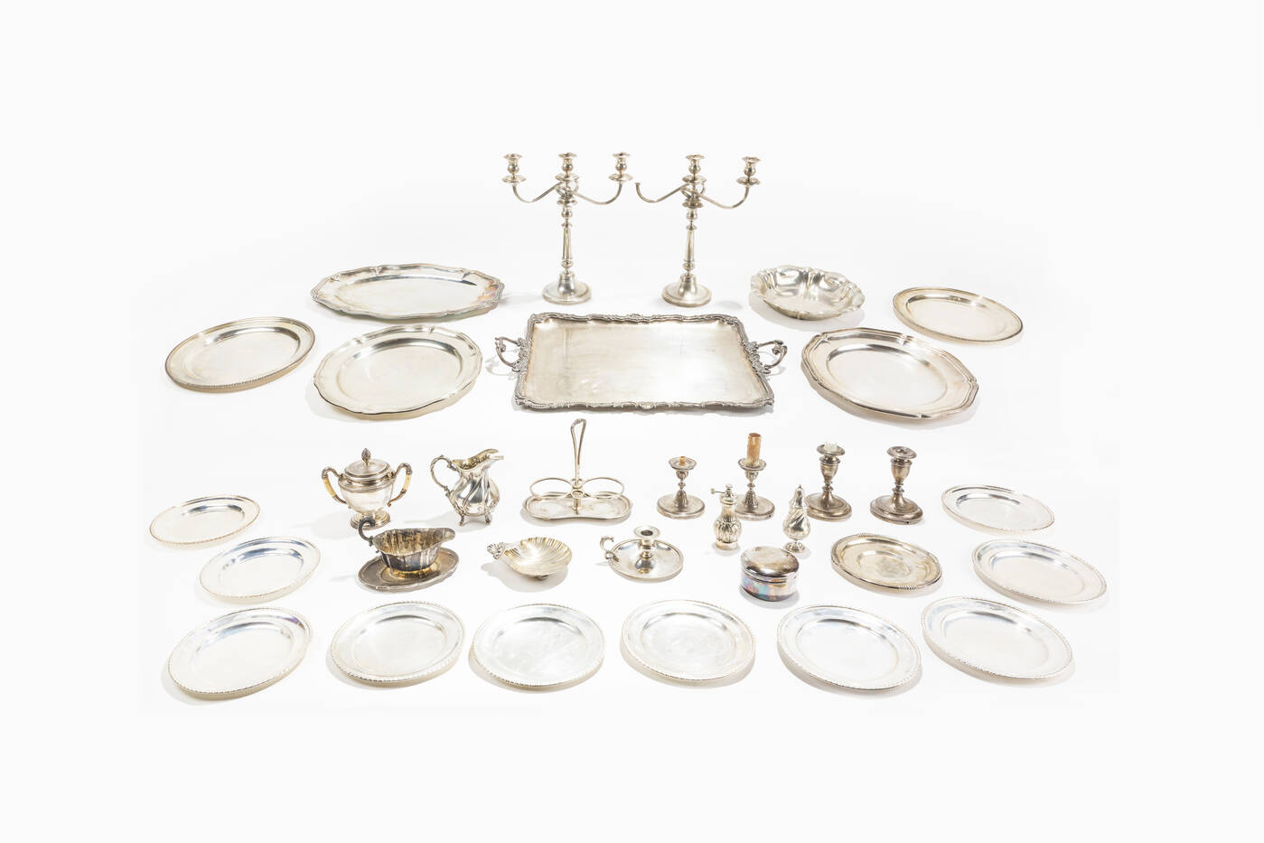 LOTTO DI OGGETTI IN ARGENT0