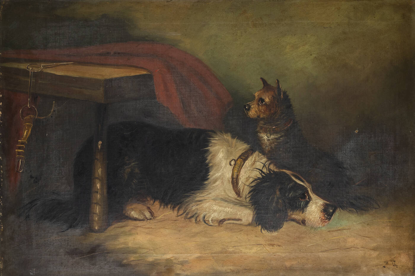 PITTORE ANONIMO - 'Cani'