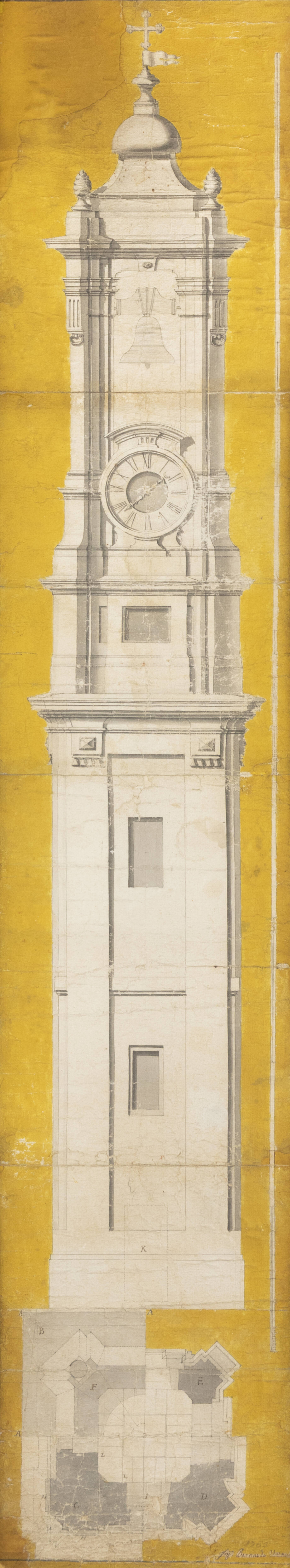 BERNARDO ANTONIO VITTONE - 'Progetto di campanile' 1763