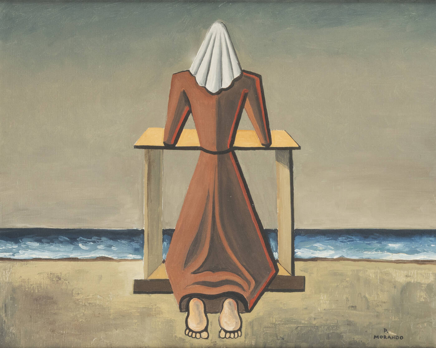 PIETRO MORANDO - 'Suora in ginocchio'