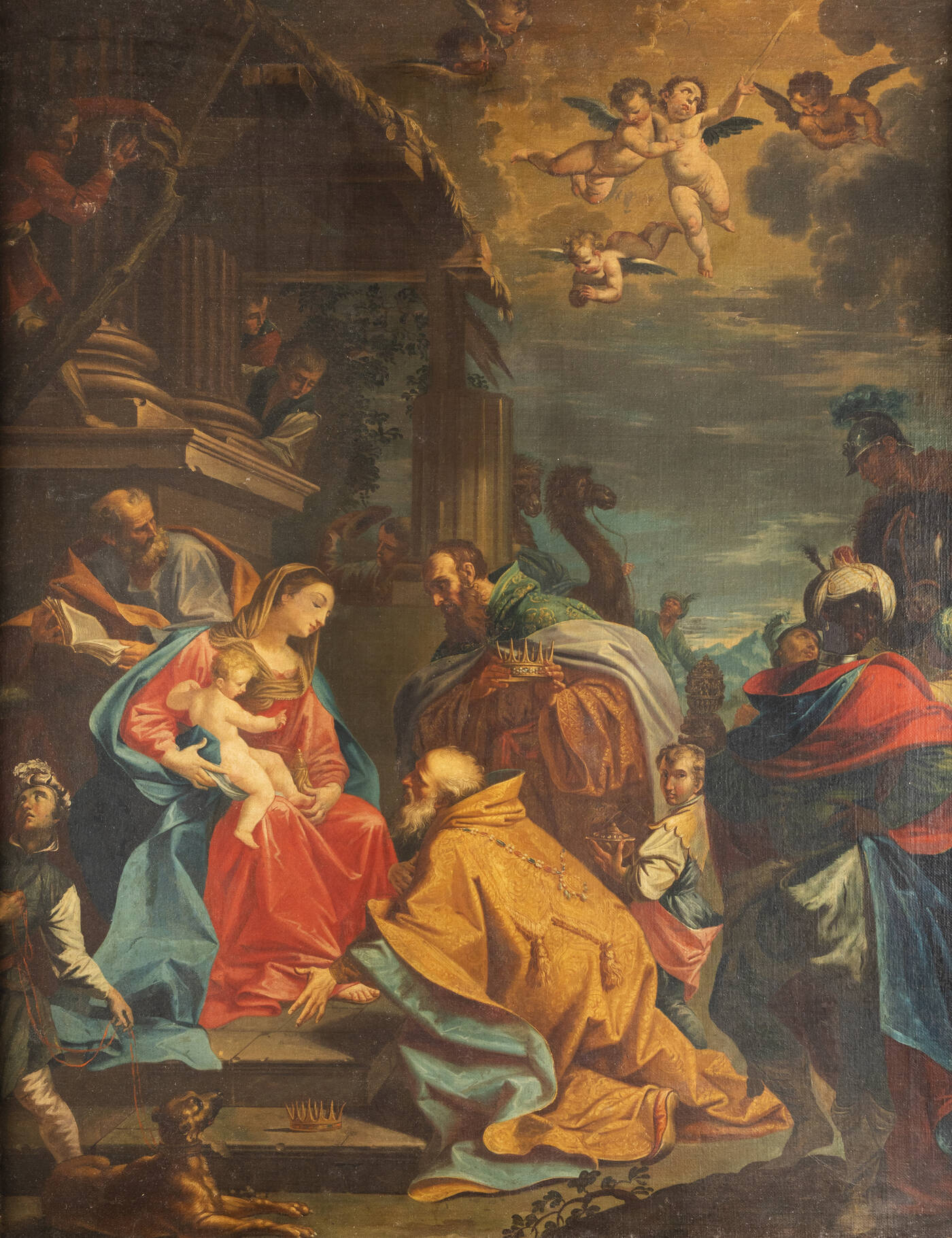 CRESTI DOMENICO detto il PASSIGNANO (Ambito di) - 'Adorazione dei Magi' XVIII