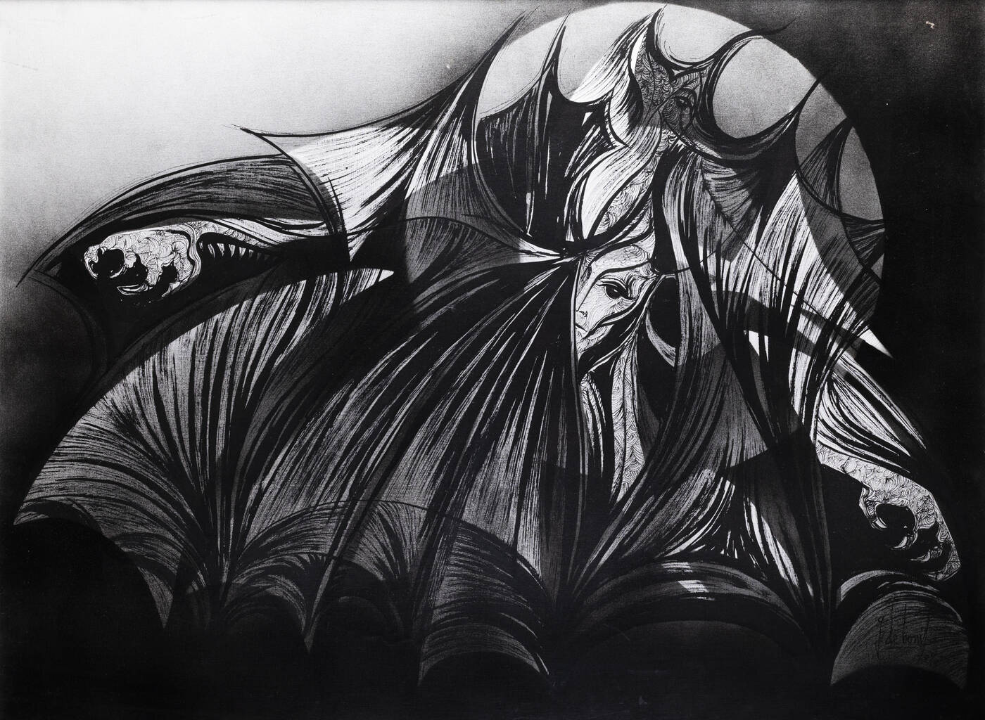 GUIDO DE BONIS - 'Metamorfosi notturna' 1973