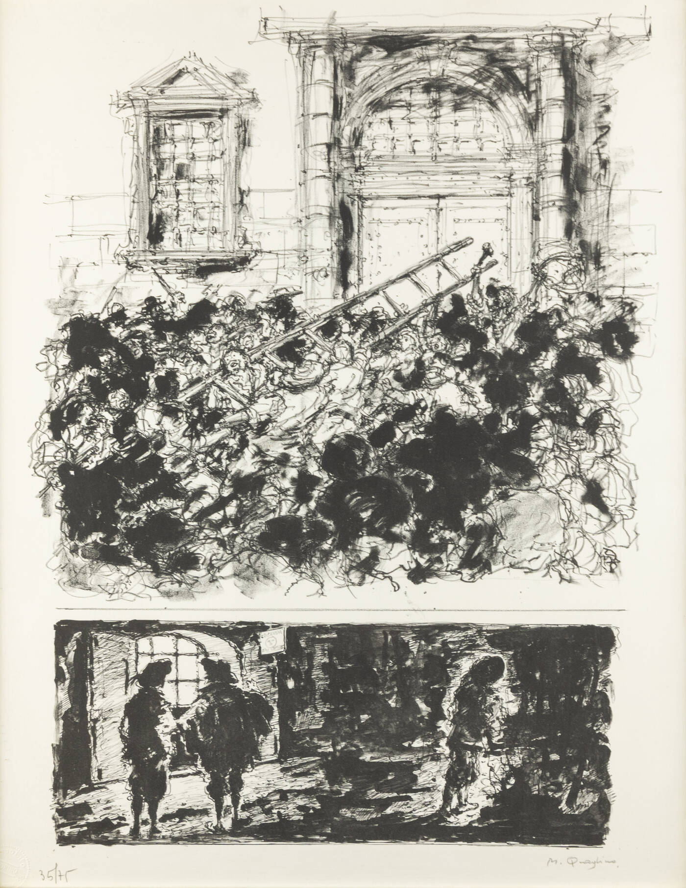 MASSIMO QUAGLINO - 'Tumulto di San Martino (I Promessi Sposi)'