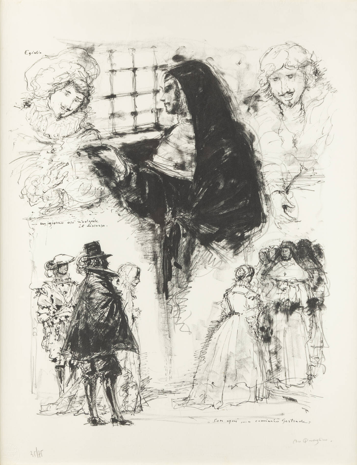 MASSIMO QUAGLINO - 'La monaca di Monza (I Promessi Sposi)'