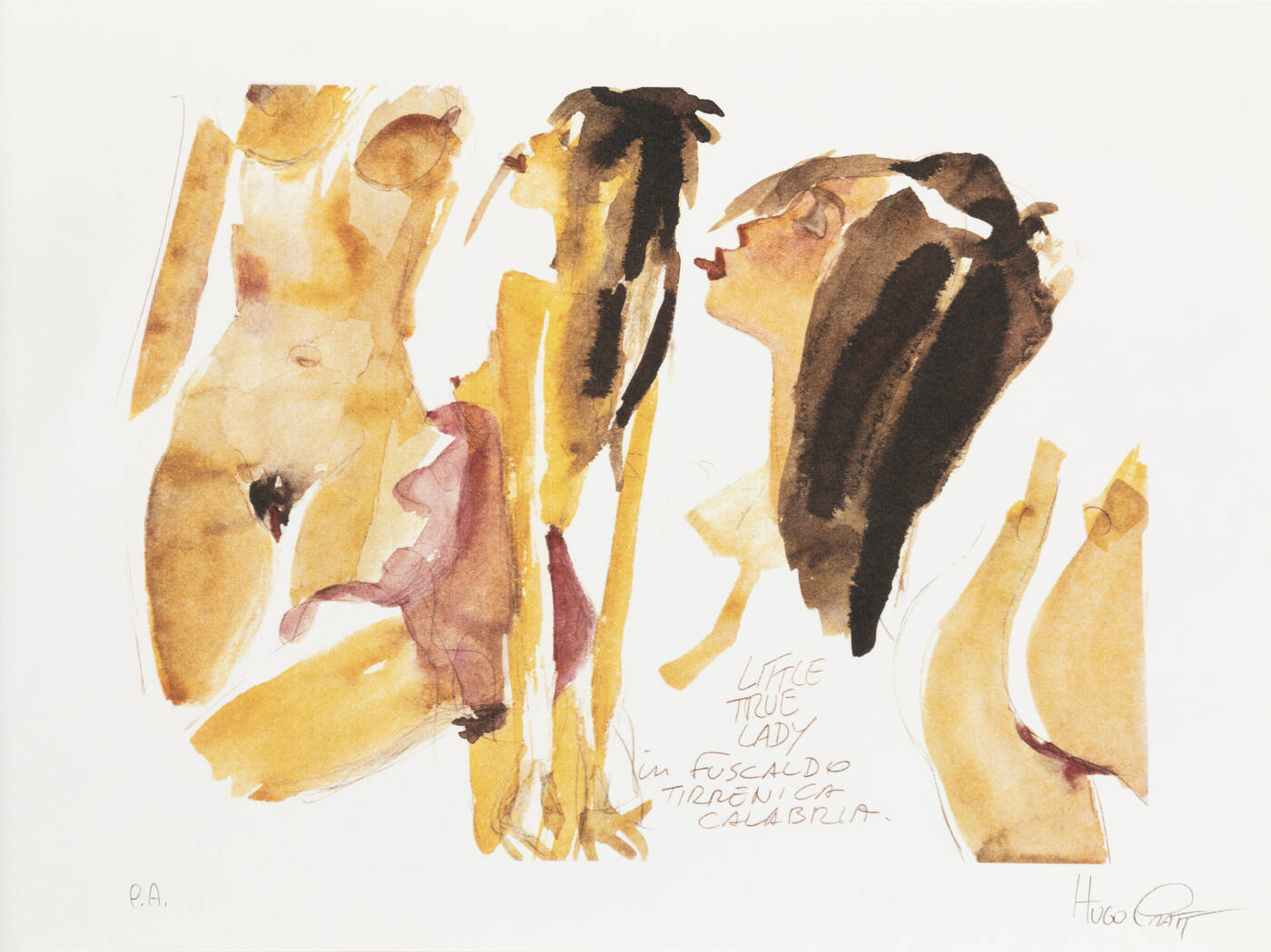 HUGO PRATT - 'Little True Lady in Fuscaldo Tirrenica Calabria'