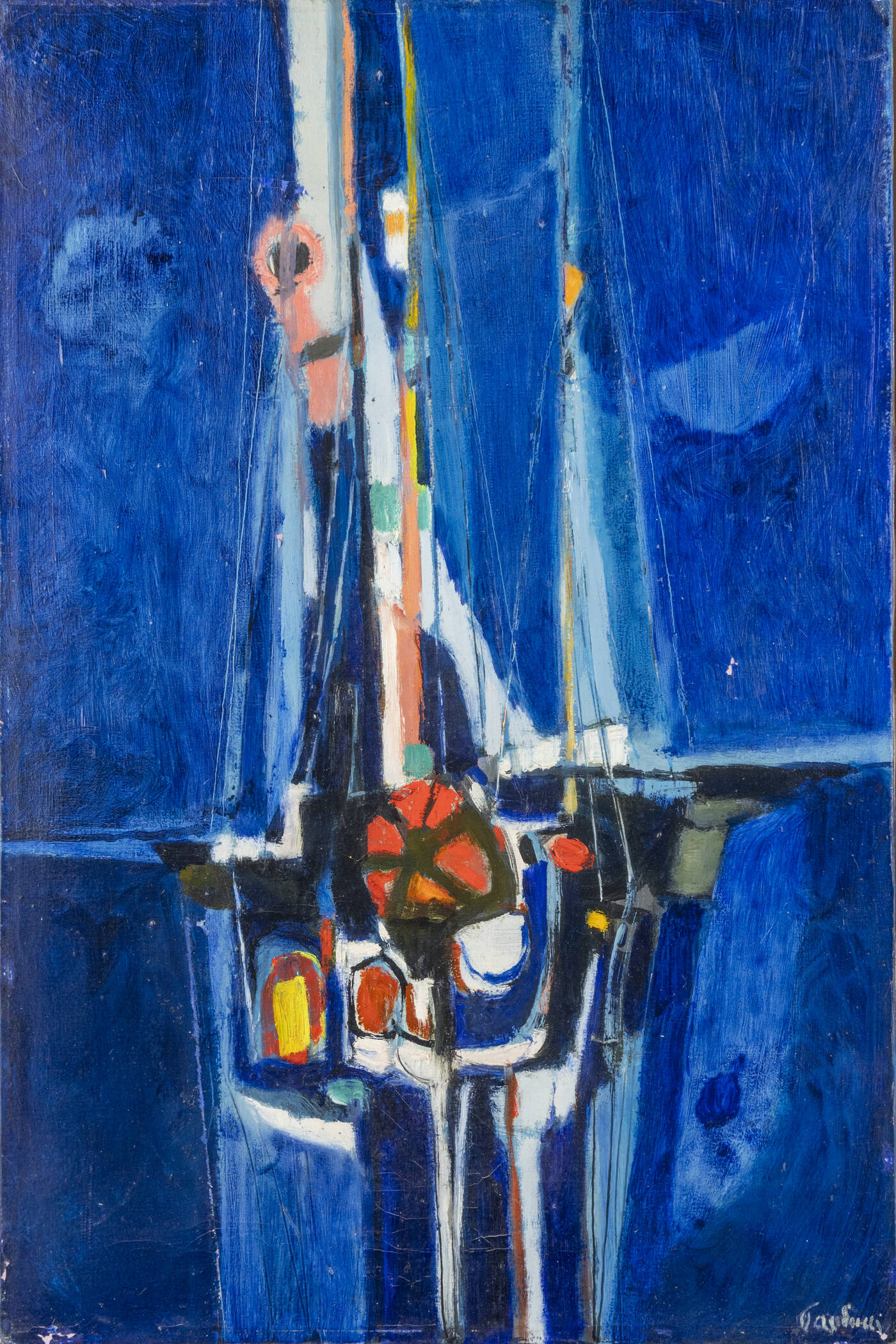 ENRICO PAULUCCI - 'Alberi e vele' (1965)