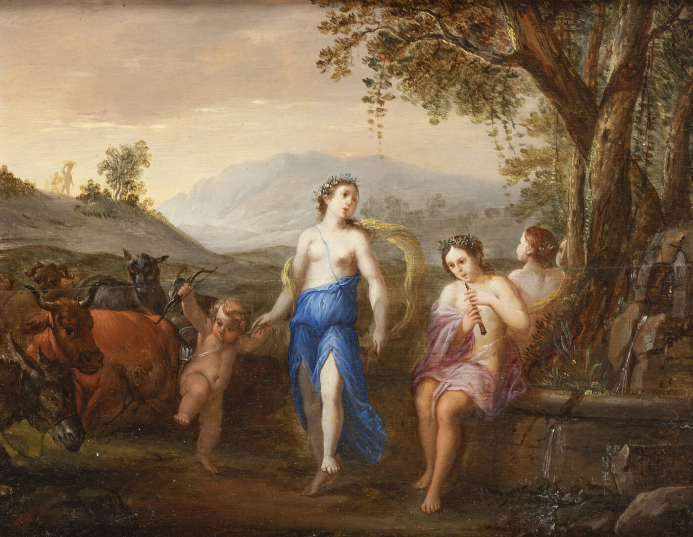 PITTORE ANONIMO - 'Pastorale' XIX secolo
