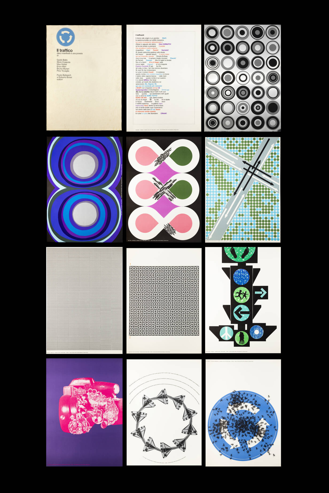 AUTORI VARI - 'Il traffico'-cartella di undici manifesti