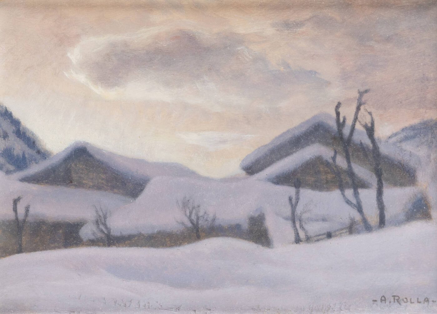 ADOLFO ROLLA - 'Neve' Verrand (Valle d'Aosta)