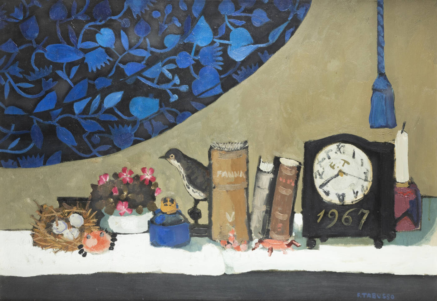 FRANCESCO TABUSSO - 'Natura morta del collezionista o Omaggio a E. Baschenis' 1967