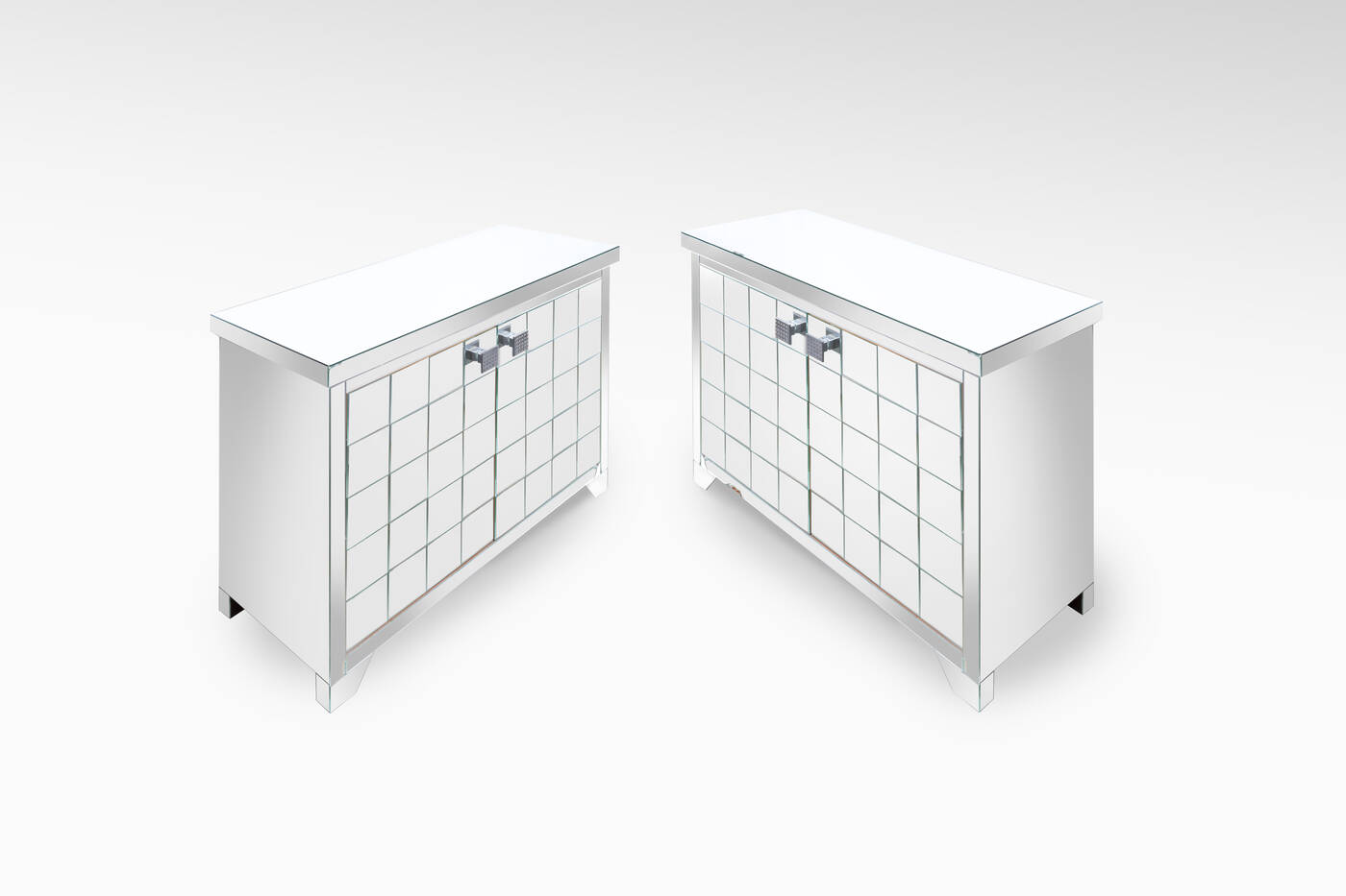 FONTANA ARTE, nello stile di - Coppia di mobili 