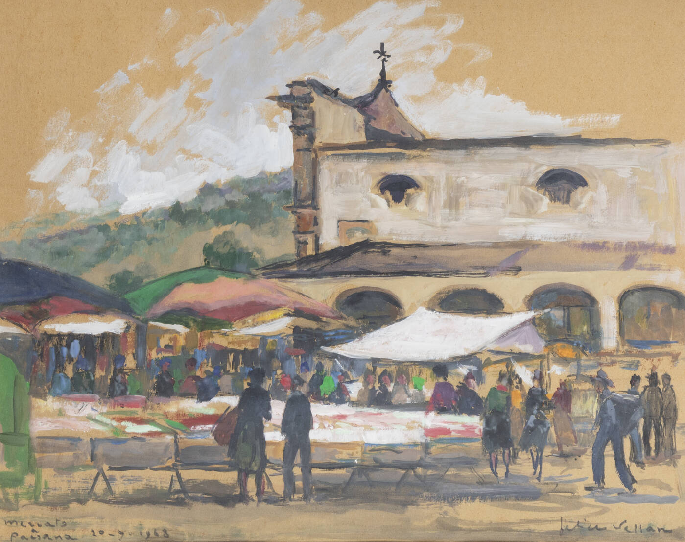 FELICE VELLAN - 'Mercato a Paesana' 20-9-1968