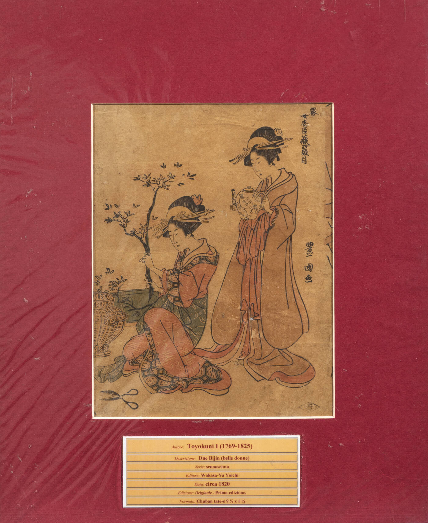 TOYOKUNI UTAGAWA - 'Due Bijin (belle donne)', 1820 circa