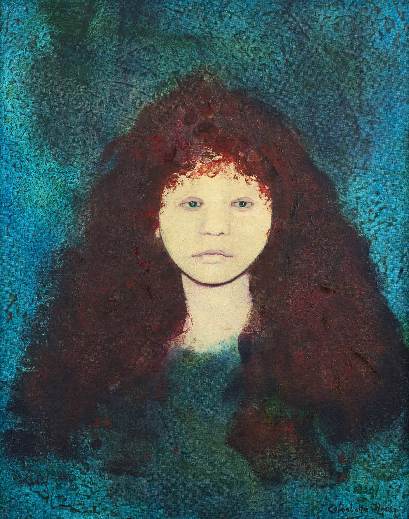 ENRICO COLOMBOTTO ROSSO - 'Volto femminile'