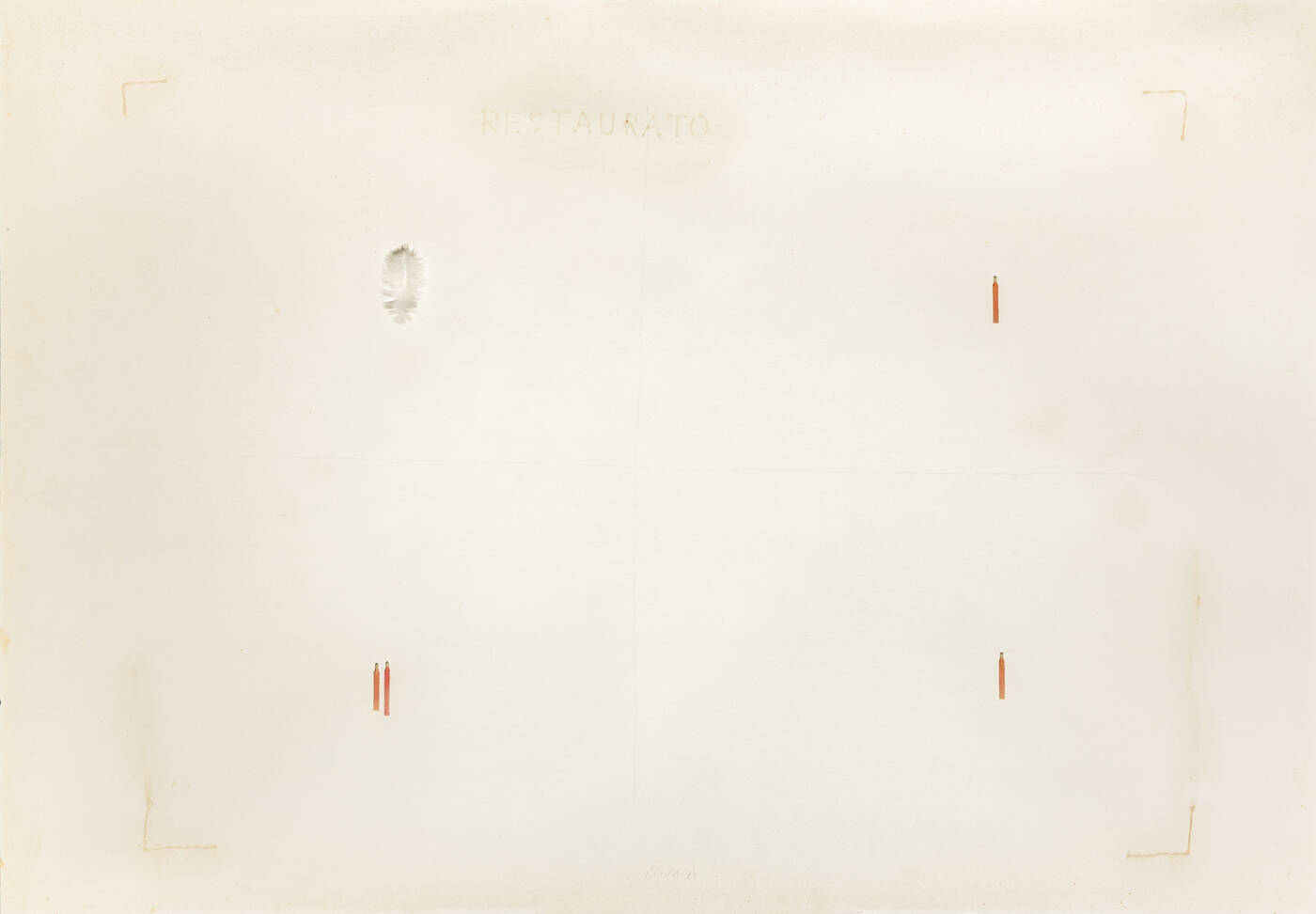 PIER PAOLO CALZOLARI - 'Senza titolo' 1973